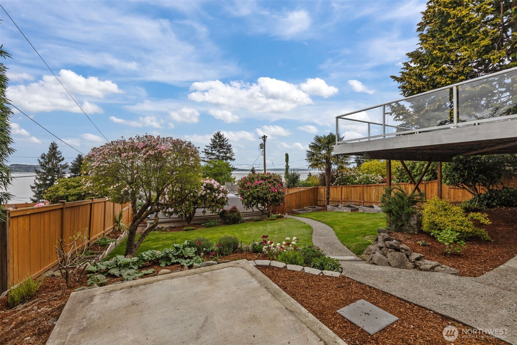 Garden space and yard space. Plus a hot tub tab ready to go.