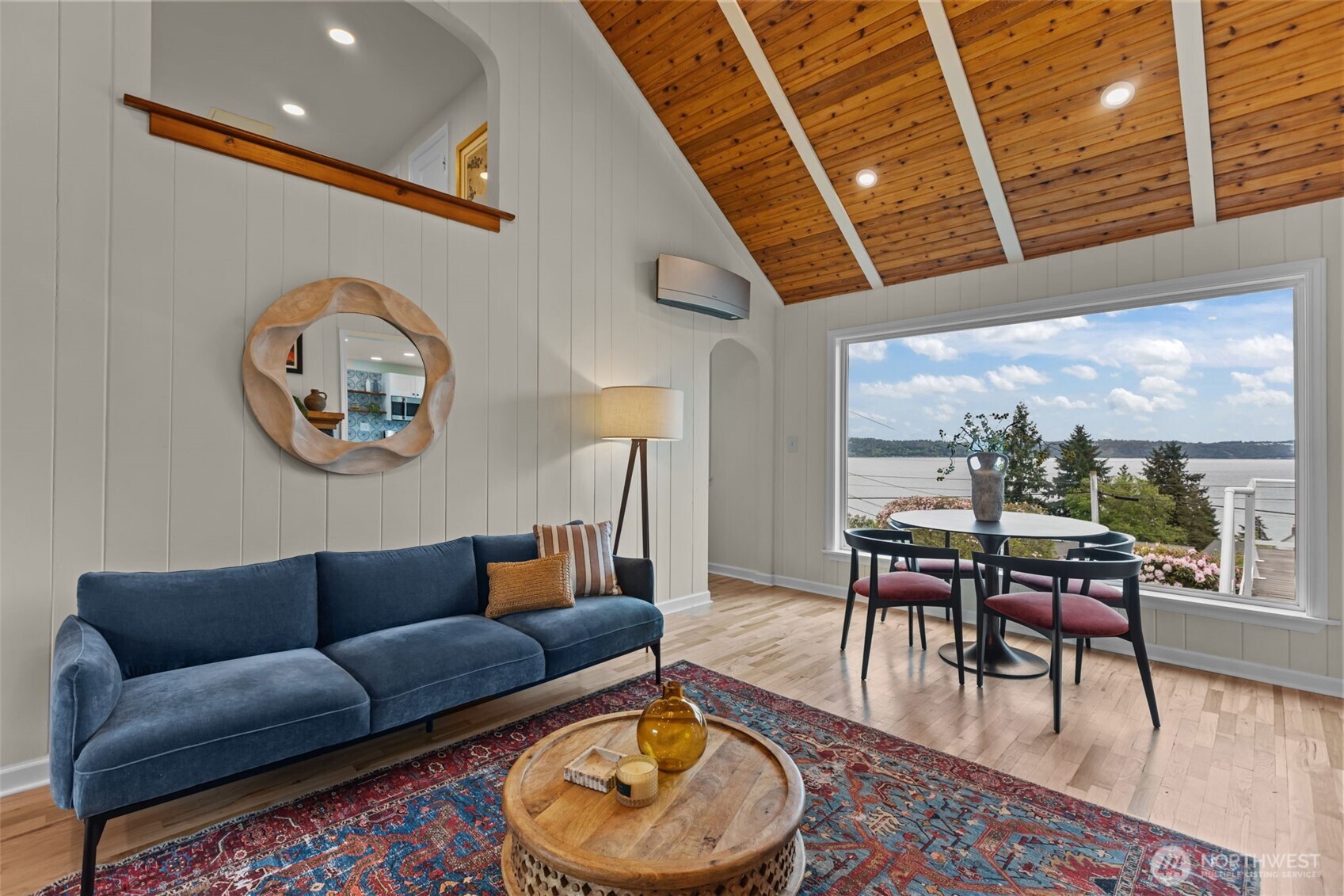 This cottage blends Northwest coastal and Scandinavian-inspired modern elements with classic cottage warmth.