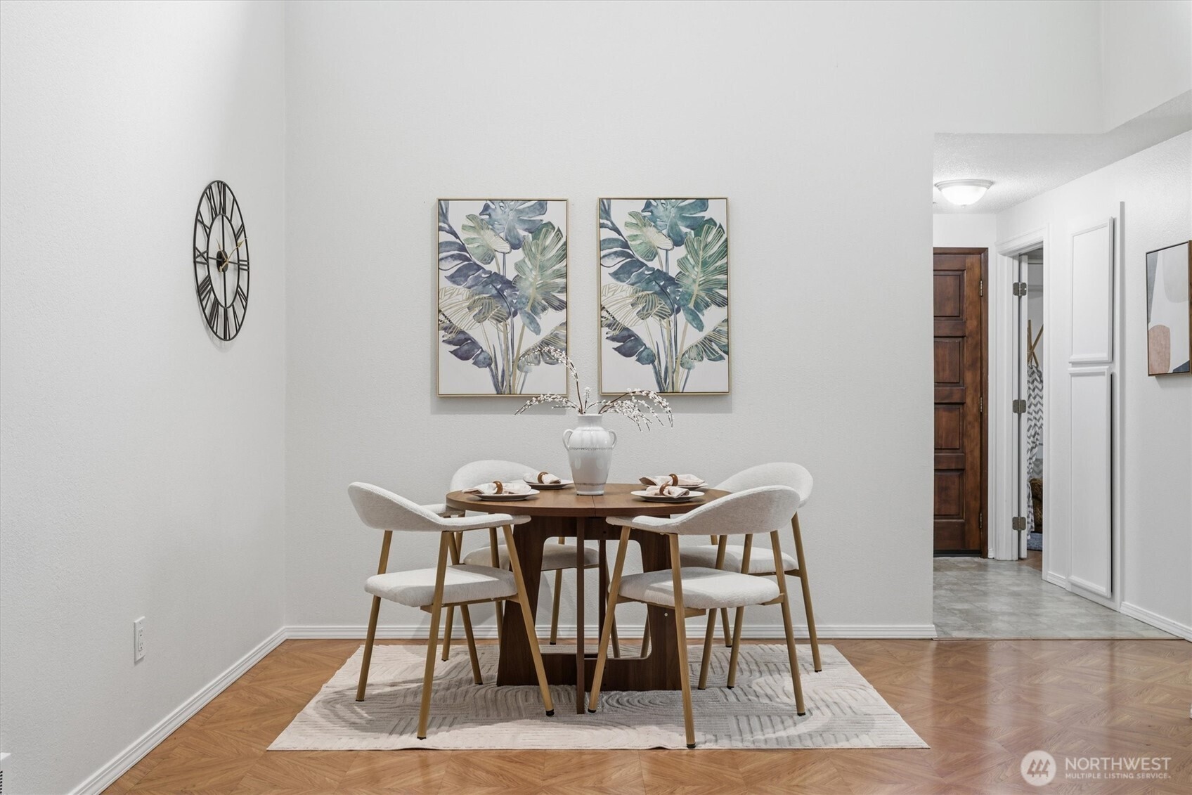 Gleaming hardwood floors throughout, perfect for any style.