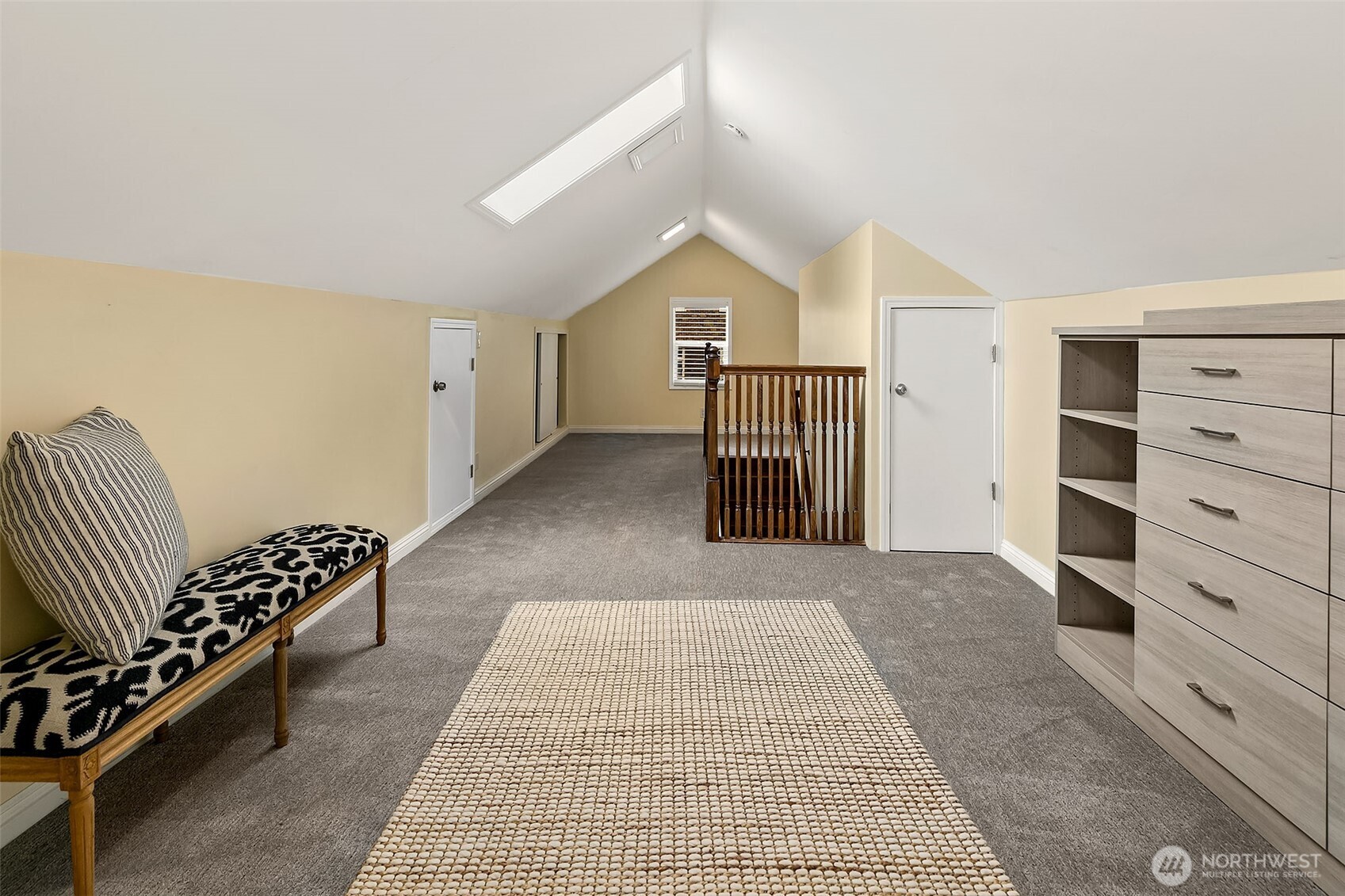 The top floor attic was converted into additional living and sleeping spaces.