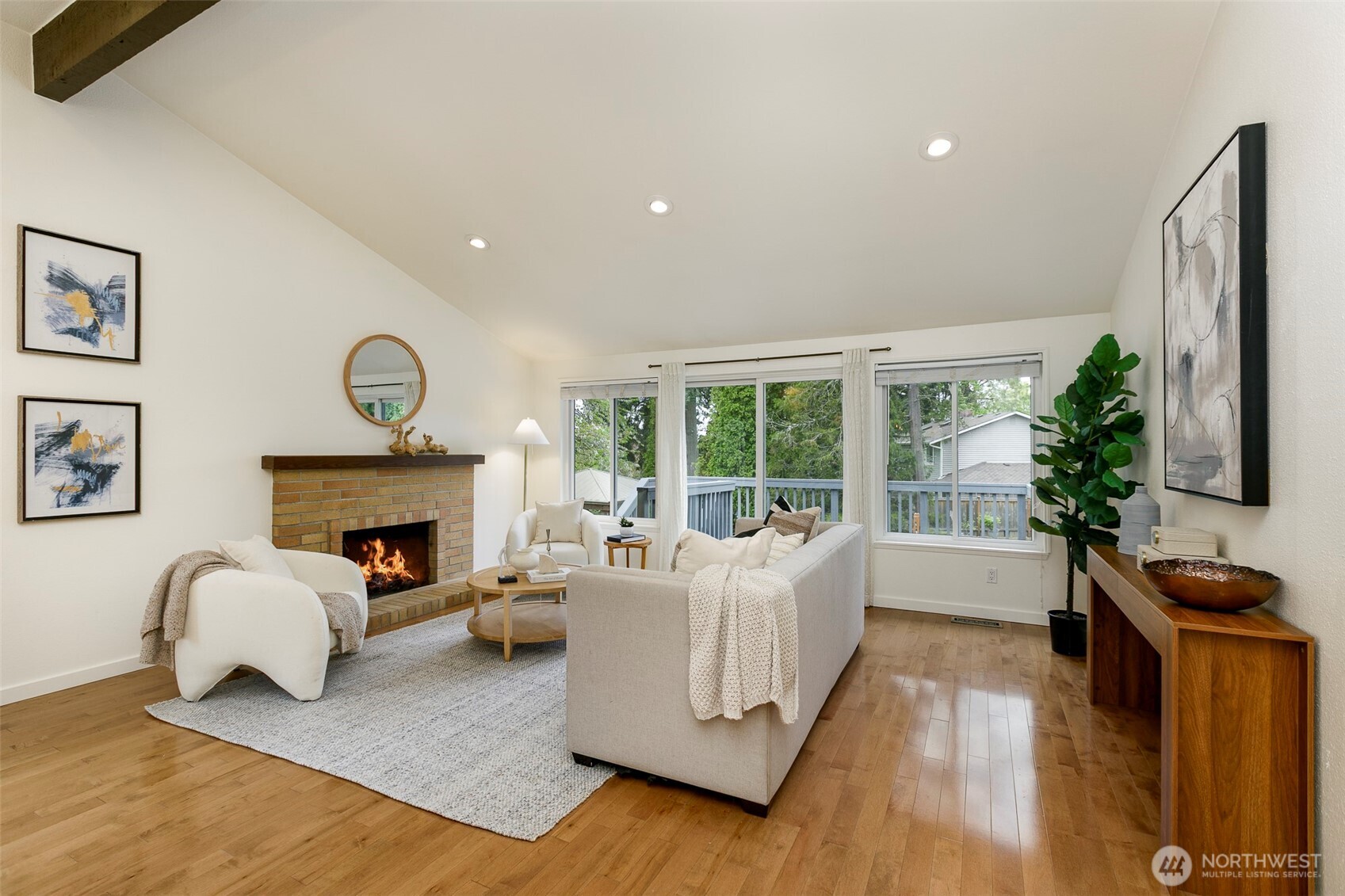 Open bright spacious living space.