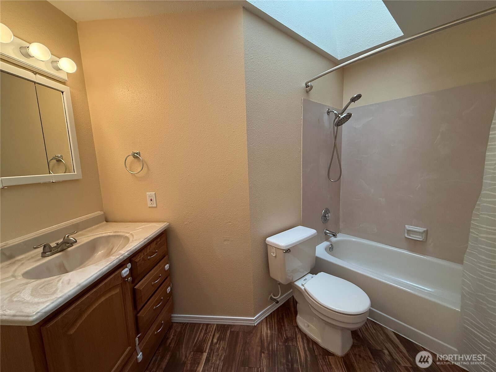 Full Bath on Main Level with double head shower