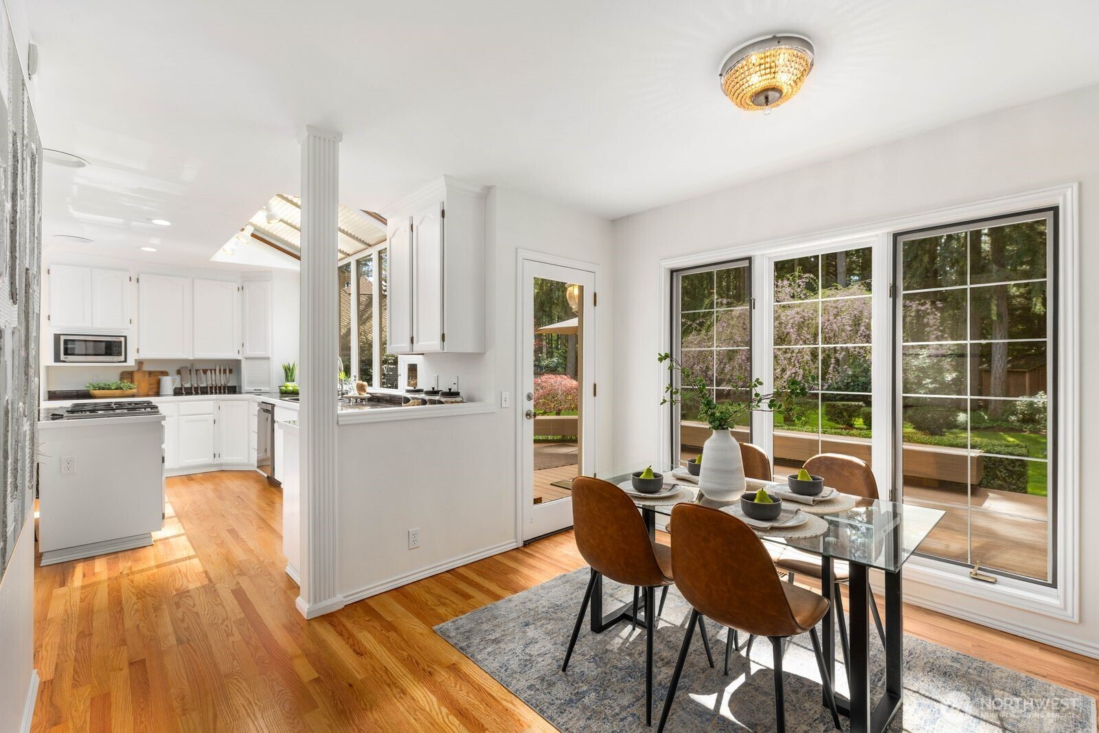 Breakfast nook just off the kitchen.
