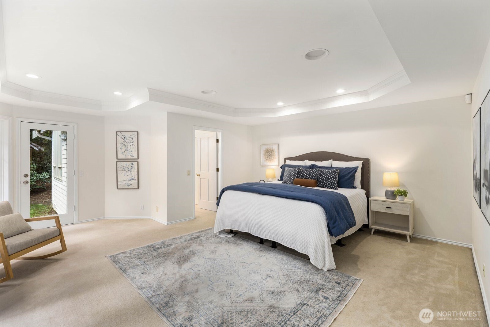 Spacious primary suite.