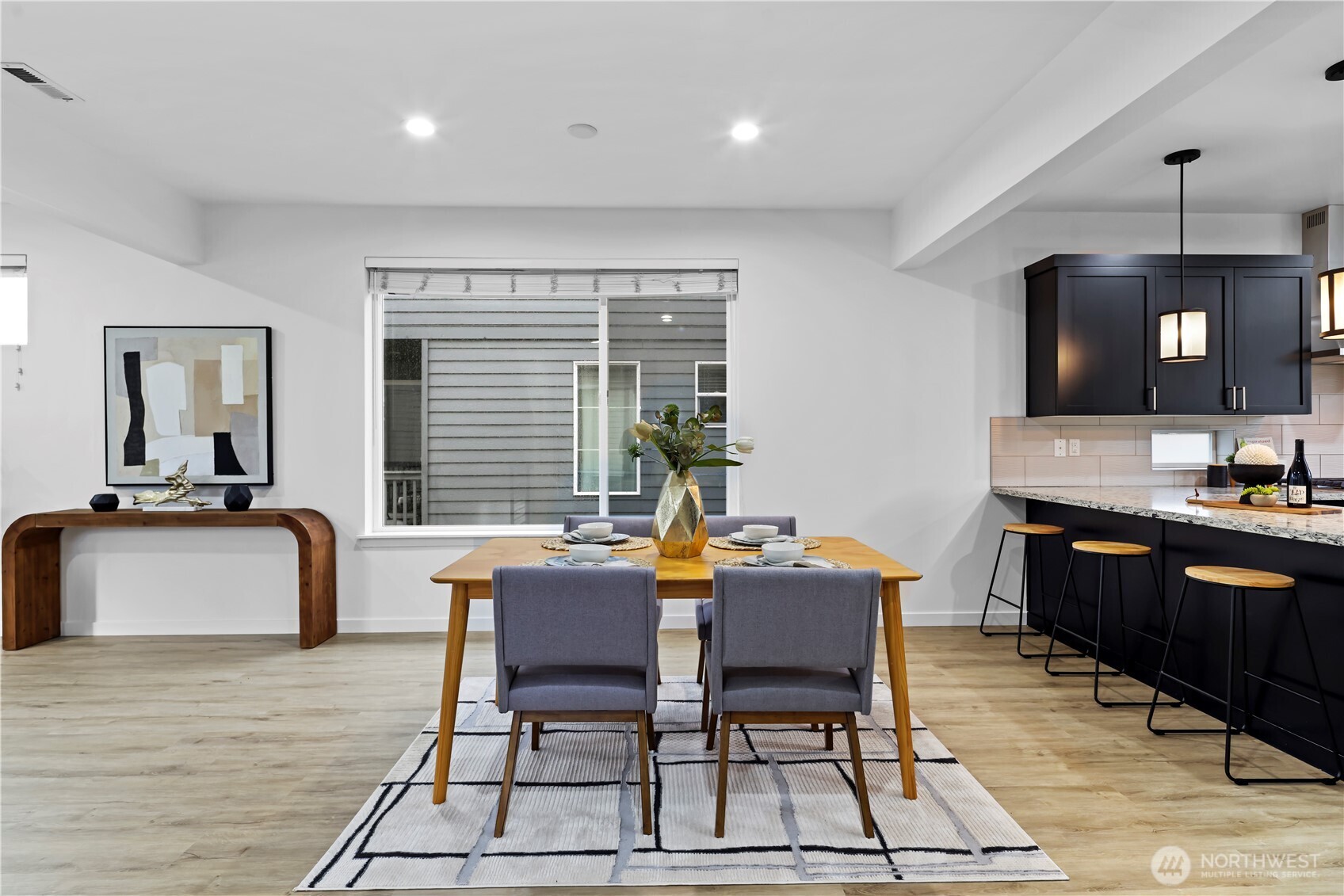 Elegant dining area with space for any event