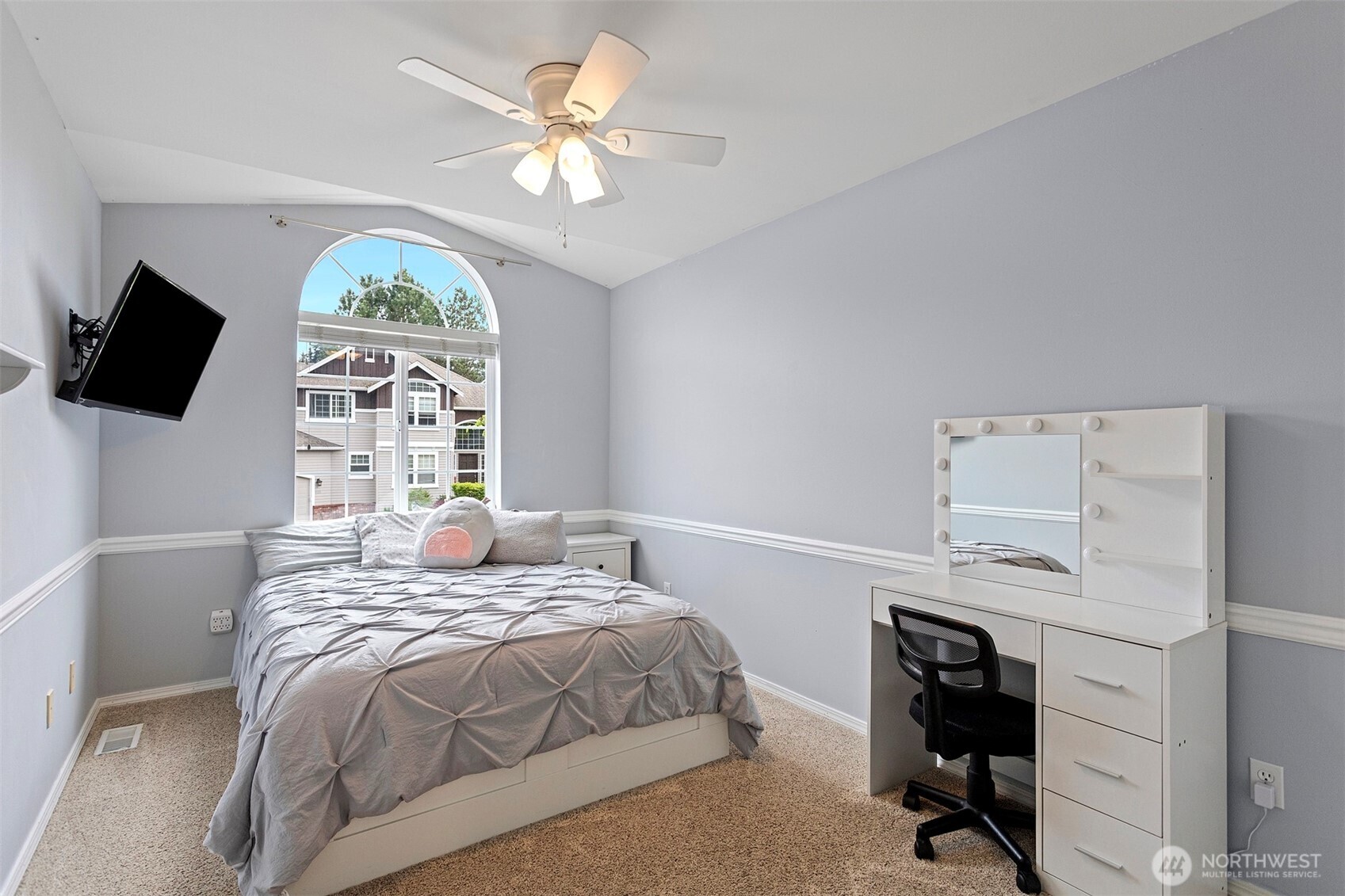 Bedroom 2 with walk in closet.