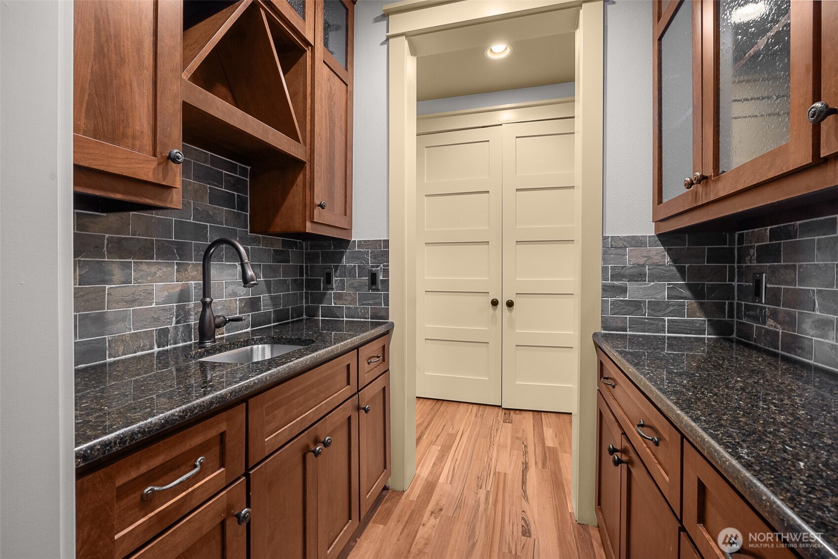 Butler's pantry with its own storage