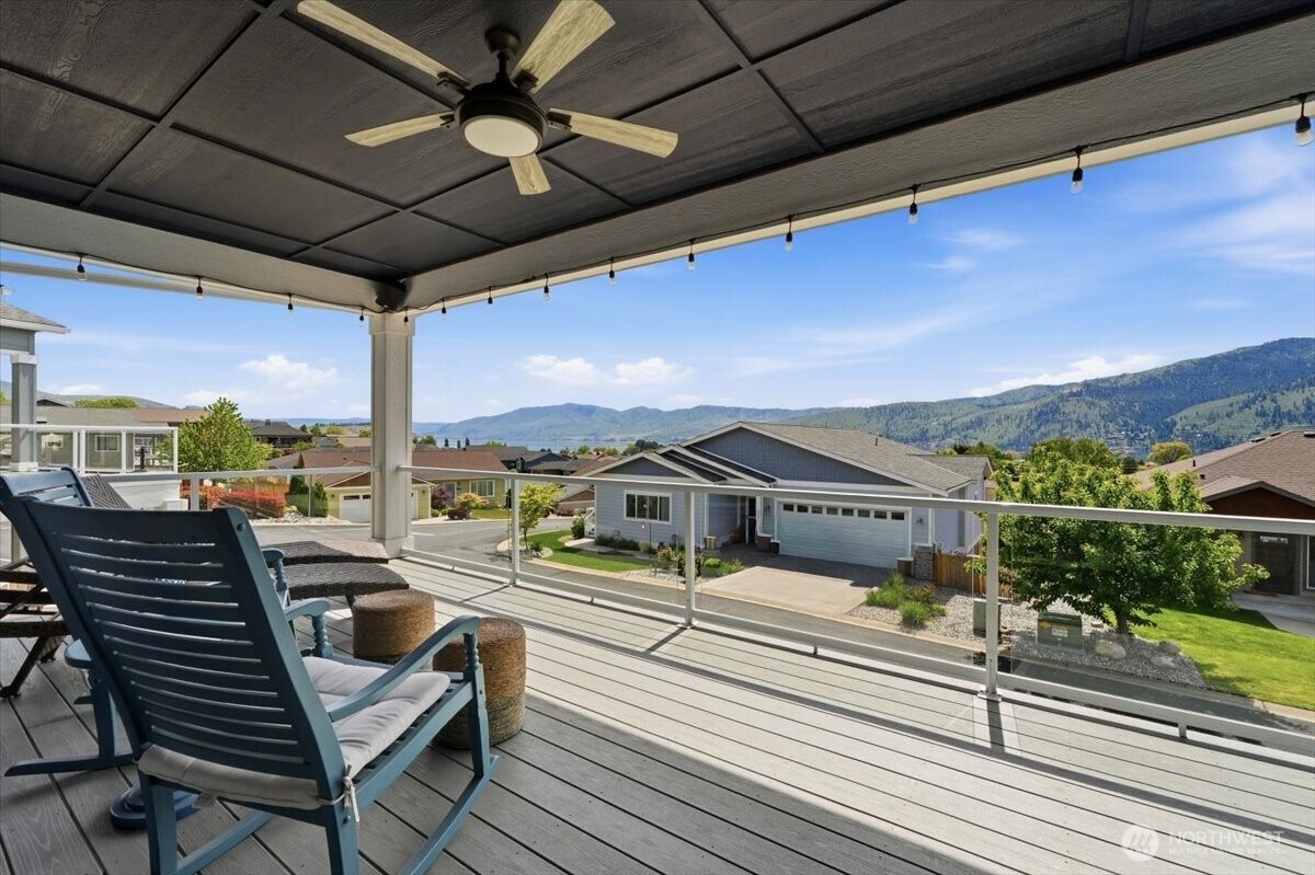 Enjoy views from the upper deck that spans the whole front of the home.