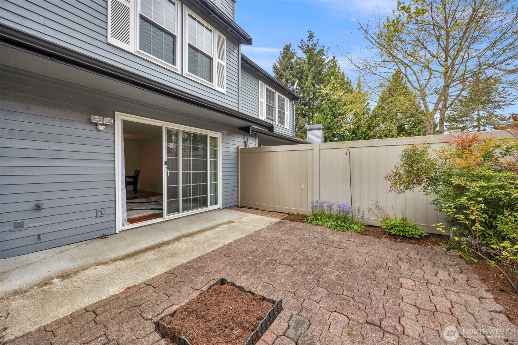 Nice size private patio space.