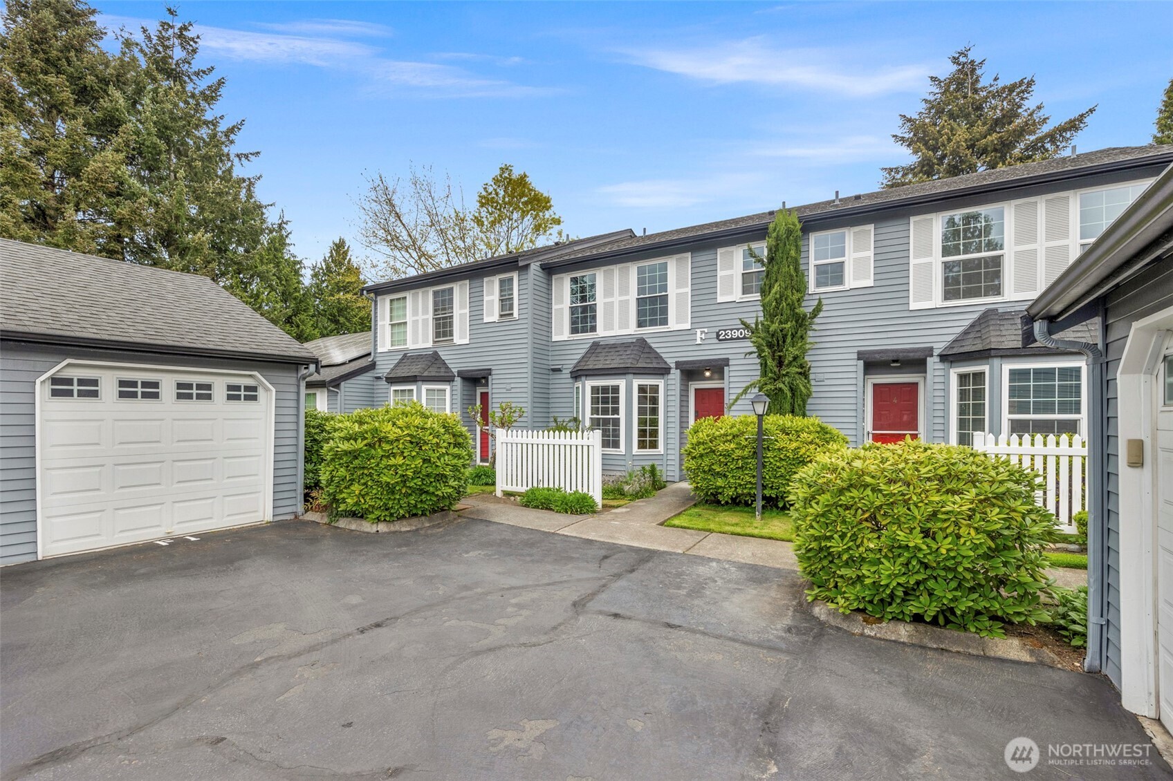 The property comes with a detached one car garage with a storage loft and one uncovered space.