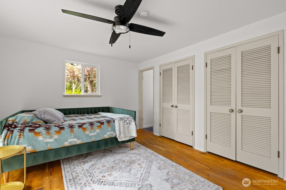 Generous closet space and updated full bath.