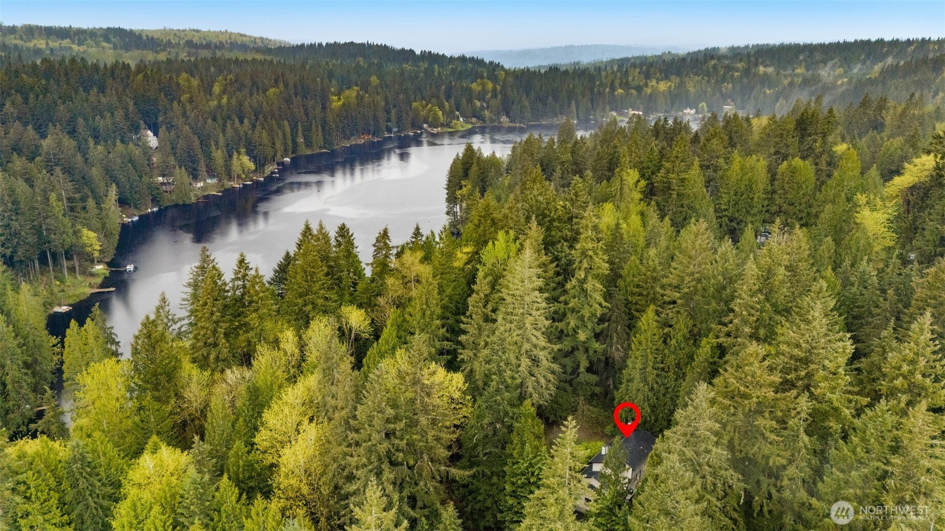 Just across the street from one of the few remaining private lakes in WA