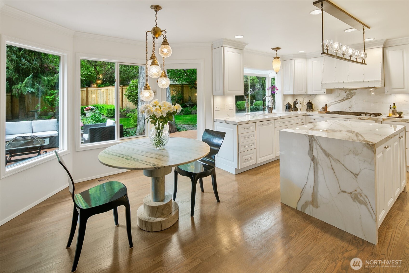 Oak hardwood flooring added throughout areas that previously had carpet