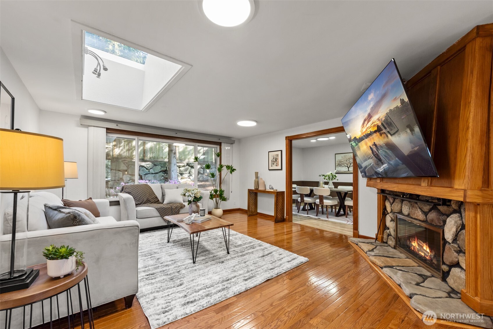 Hardwood floors throughout