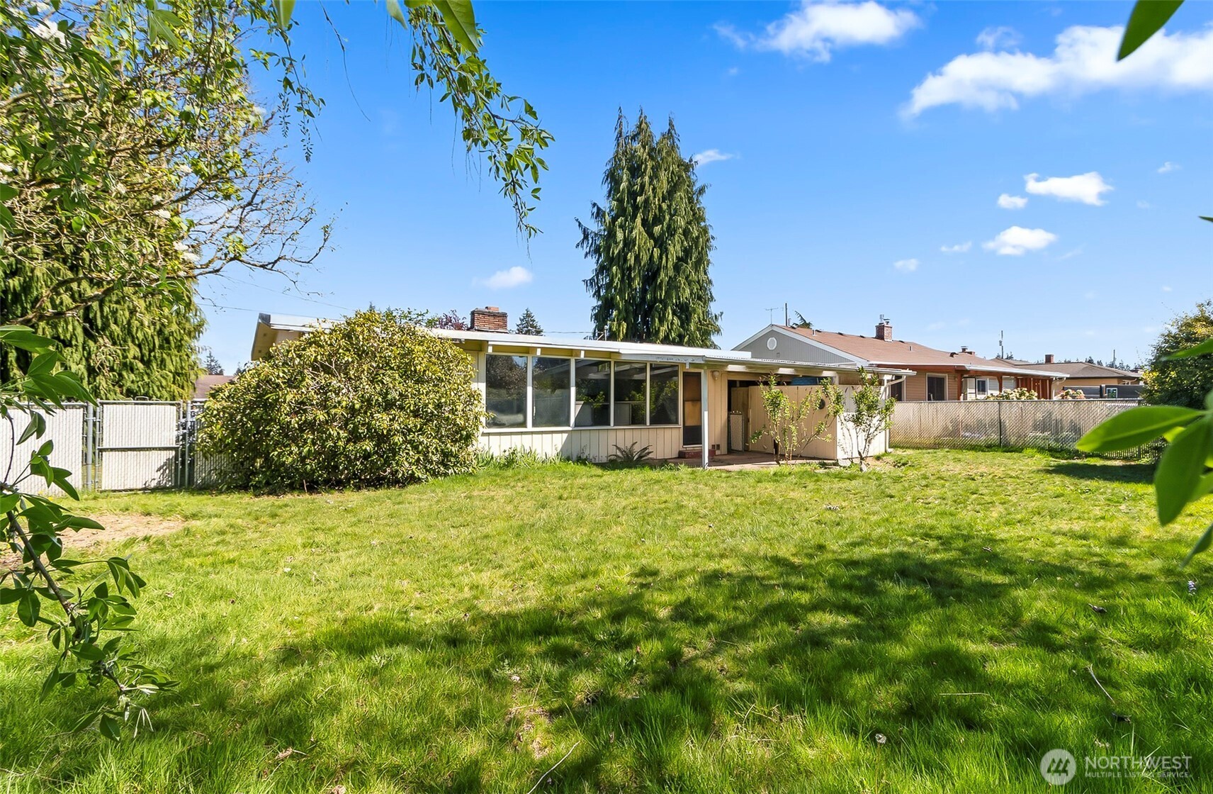 Opposite View of the Back Yard