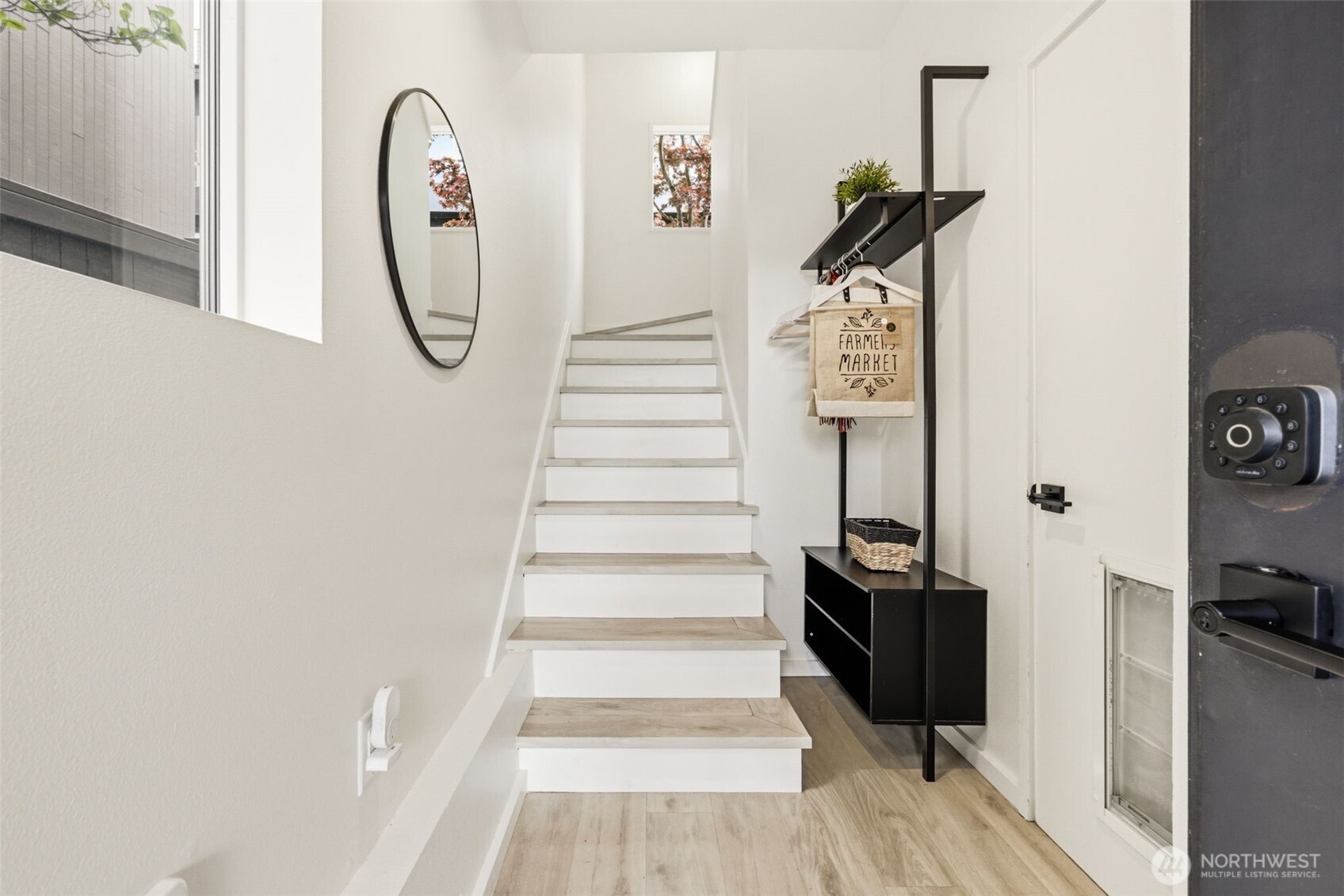 Entry from garage or front door