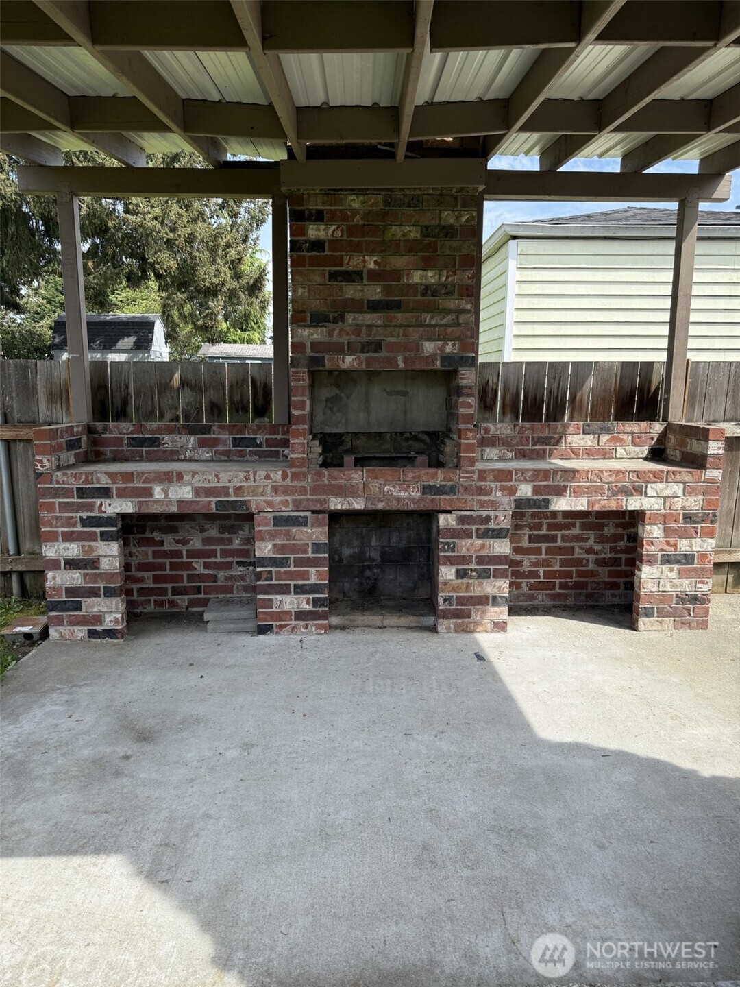 Covered BBQ Patio Area