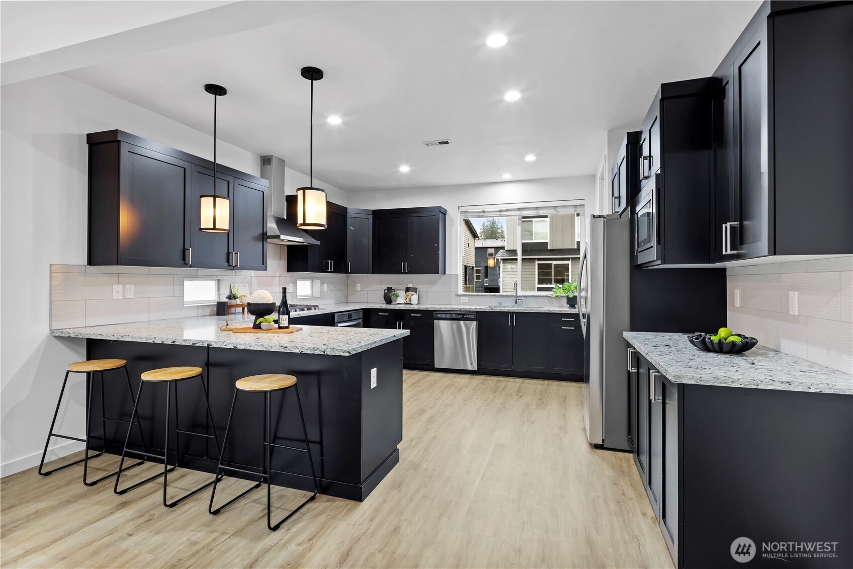 Stunning kitchen with SS appliances