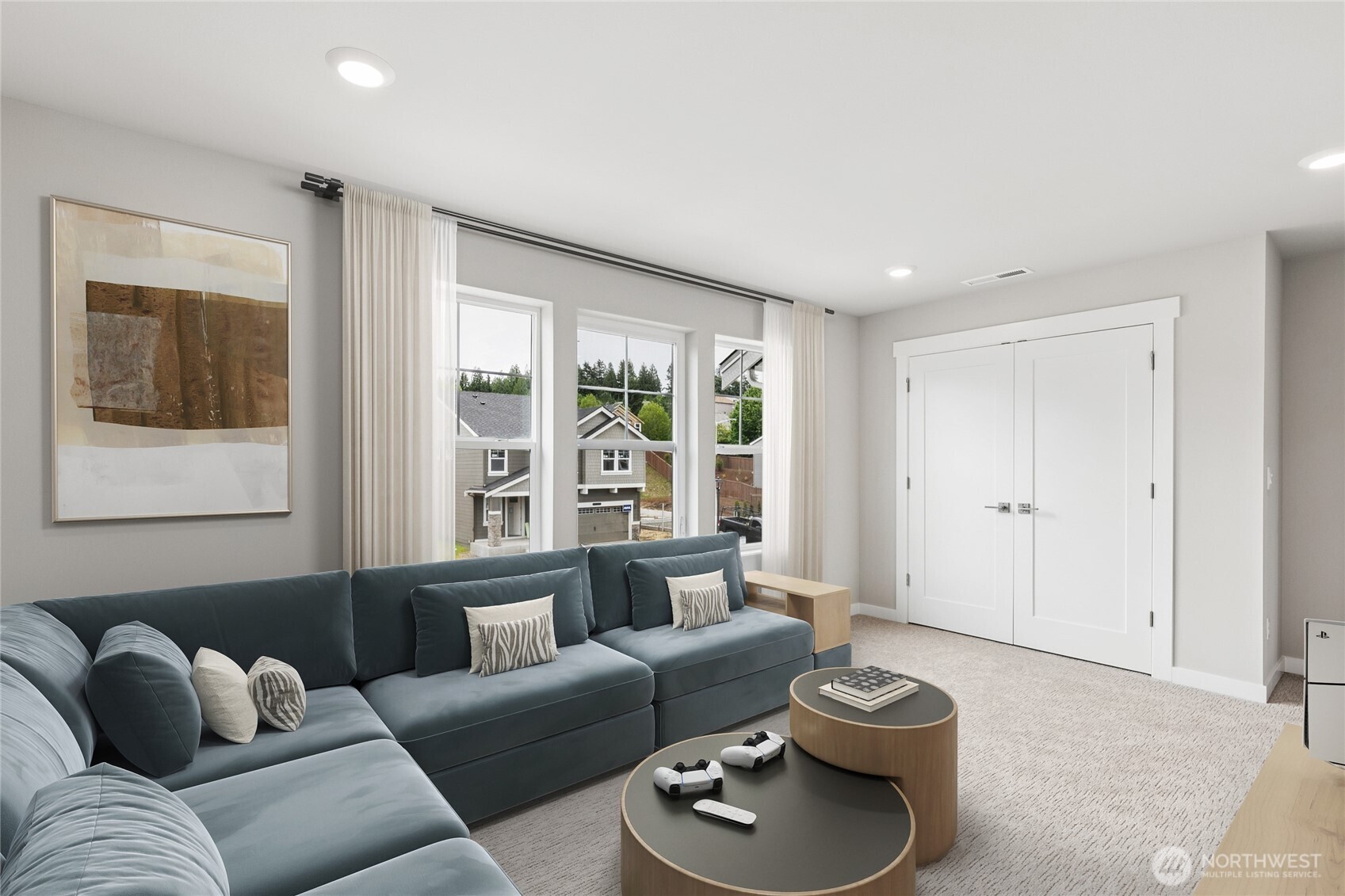 Top floor 6th bedroom or bonus area.  Virtual staging!