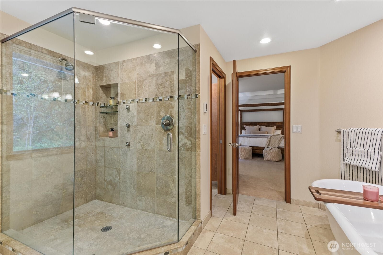 Beautifully updated primary bathroom