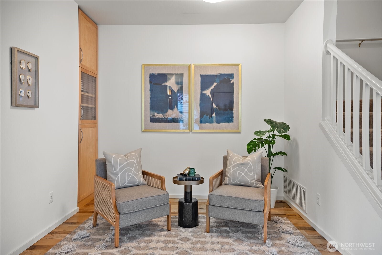 A nook can be a secondary sitting area, office or dining area!