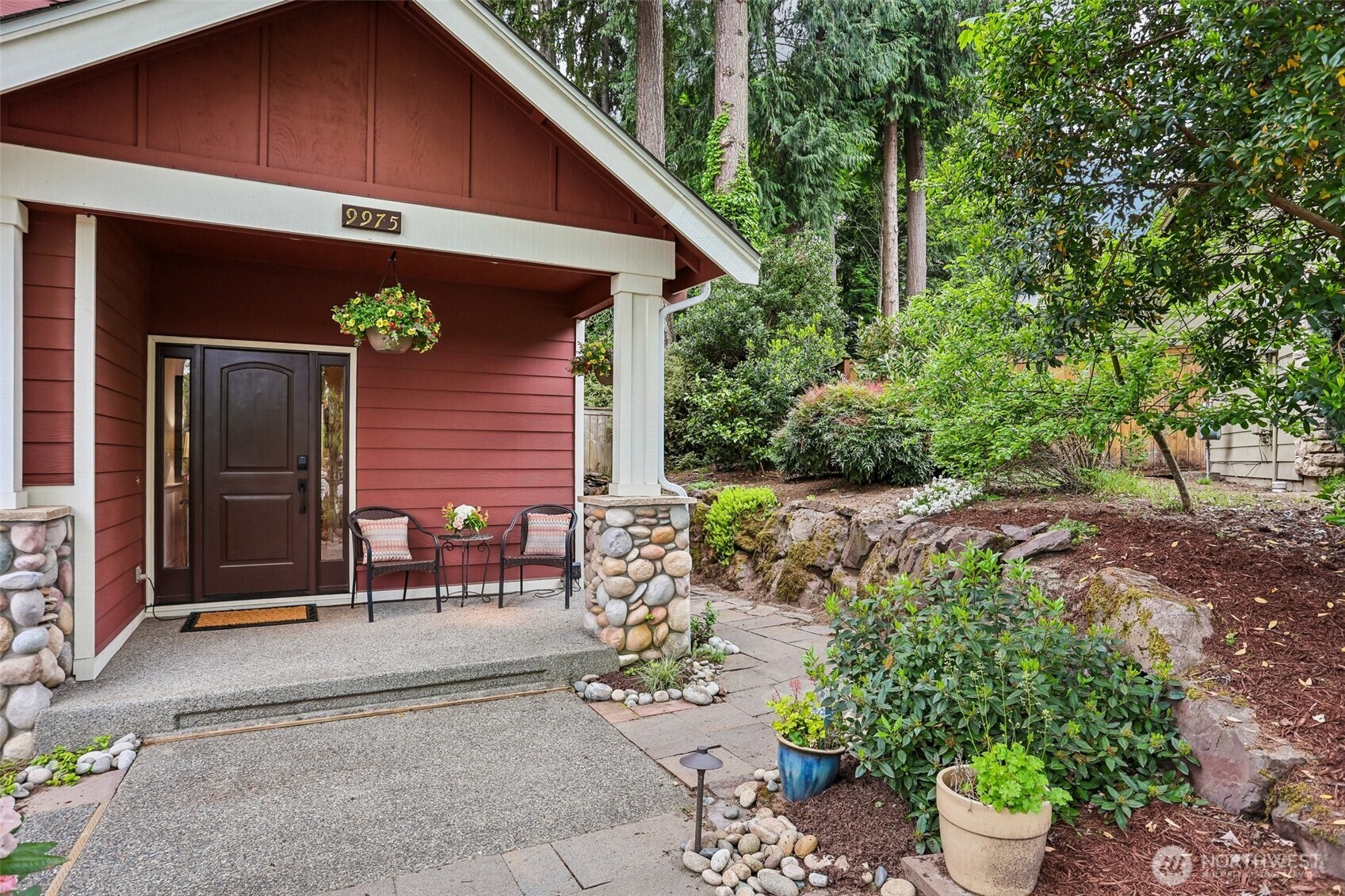 Grand Covered Patio wired with heat and lighting