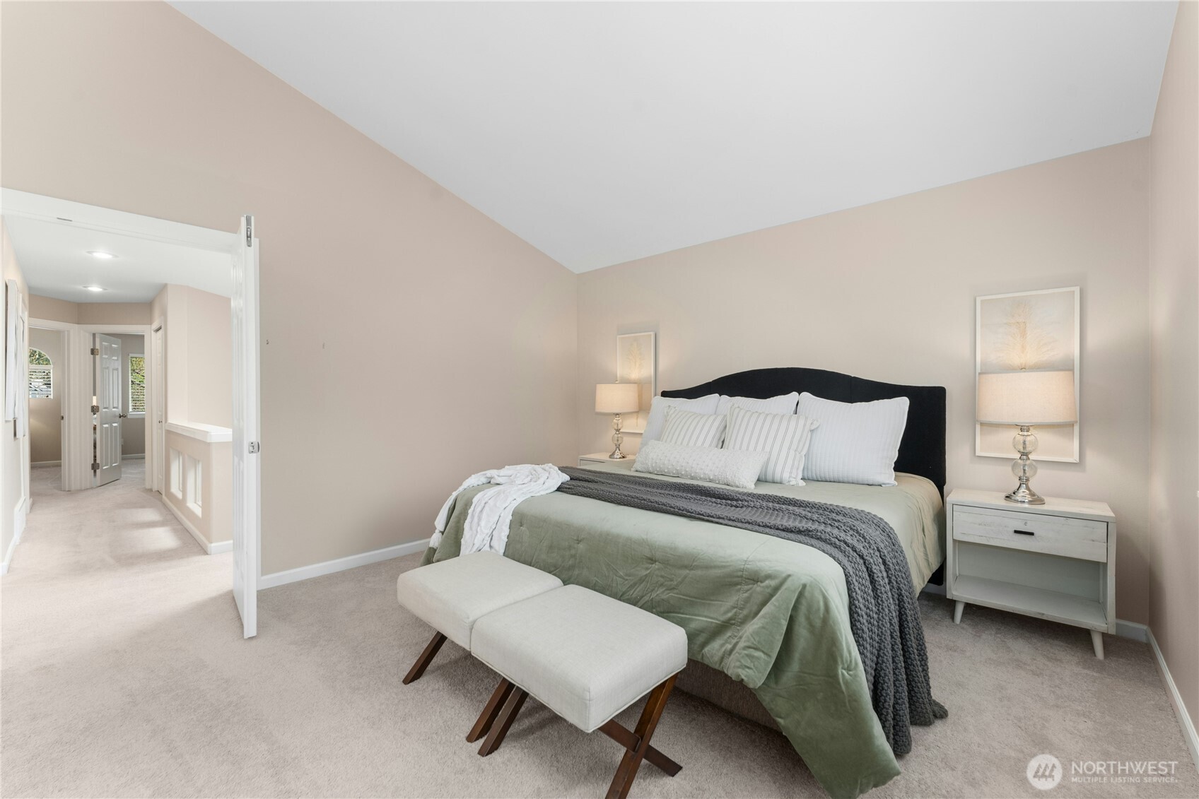 Vaulted Ceilings give it spacious feel