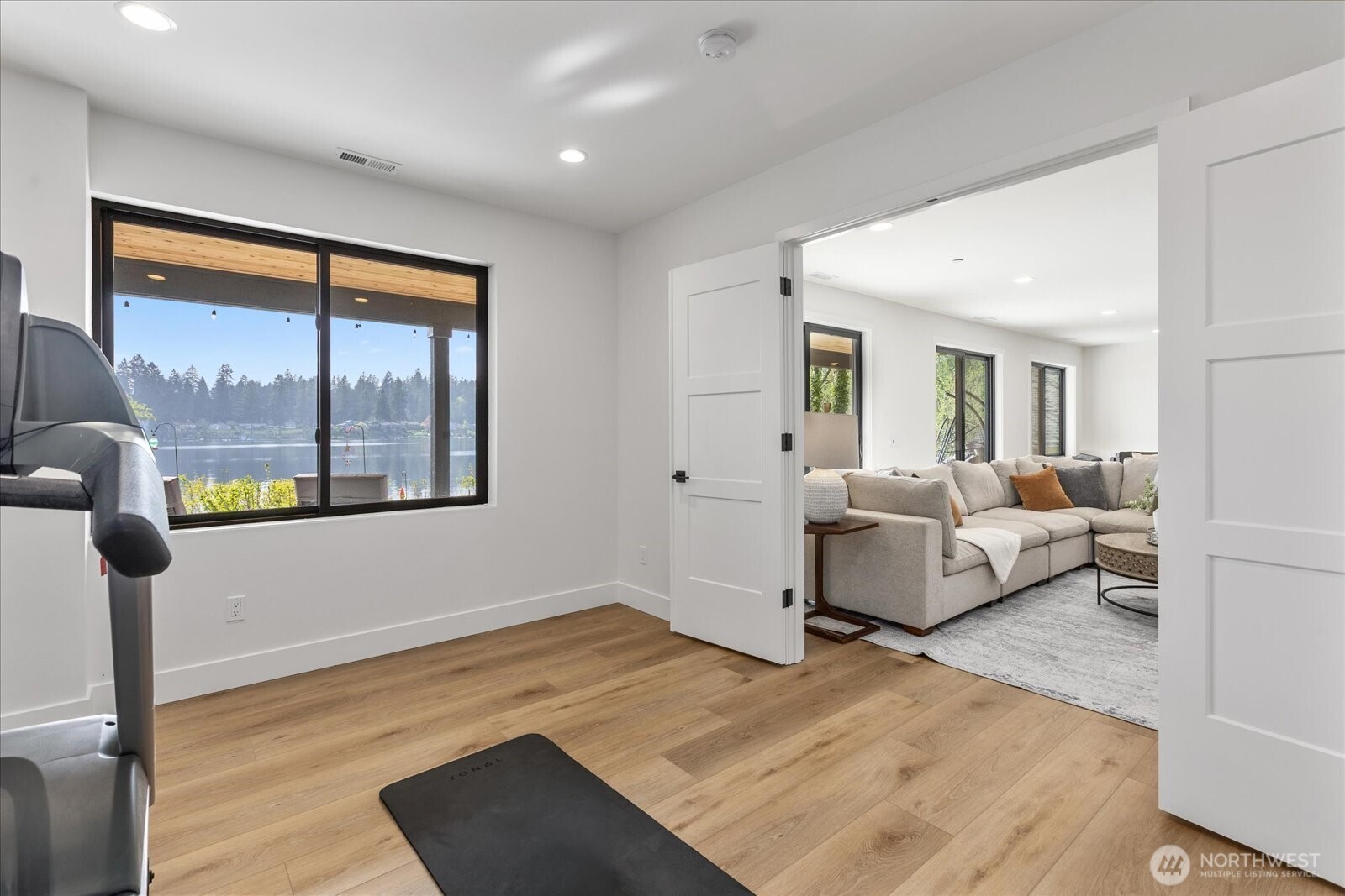Lower level living area