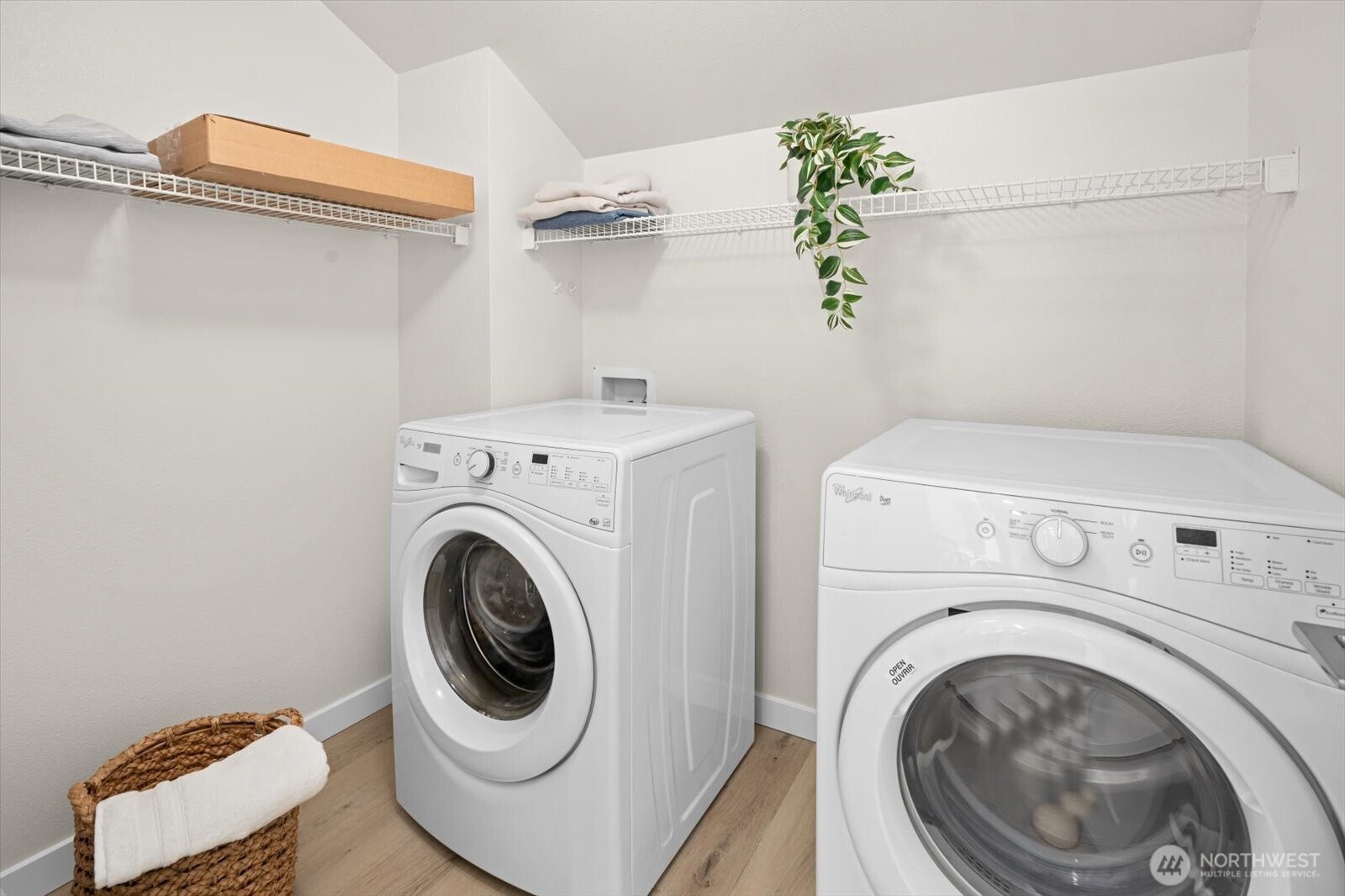 laundry room with a lot of storage