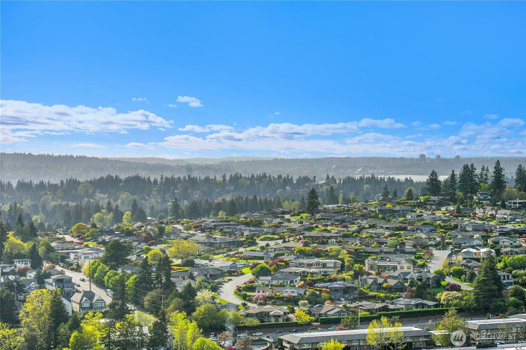 The west views from the deck are beautiful and fun to watch.  And you can see Lake Washington from your deck.
