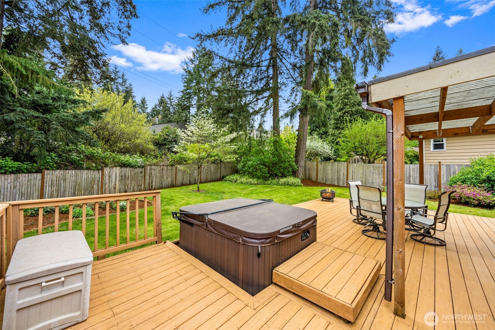 Hot tub included in the sale