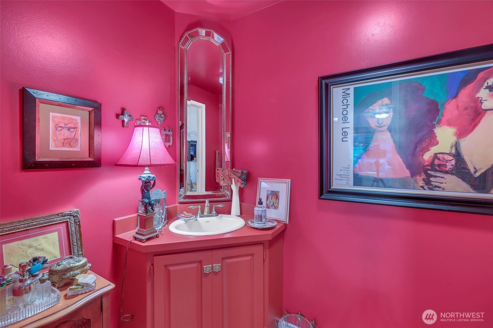Formal half bath