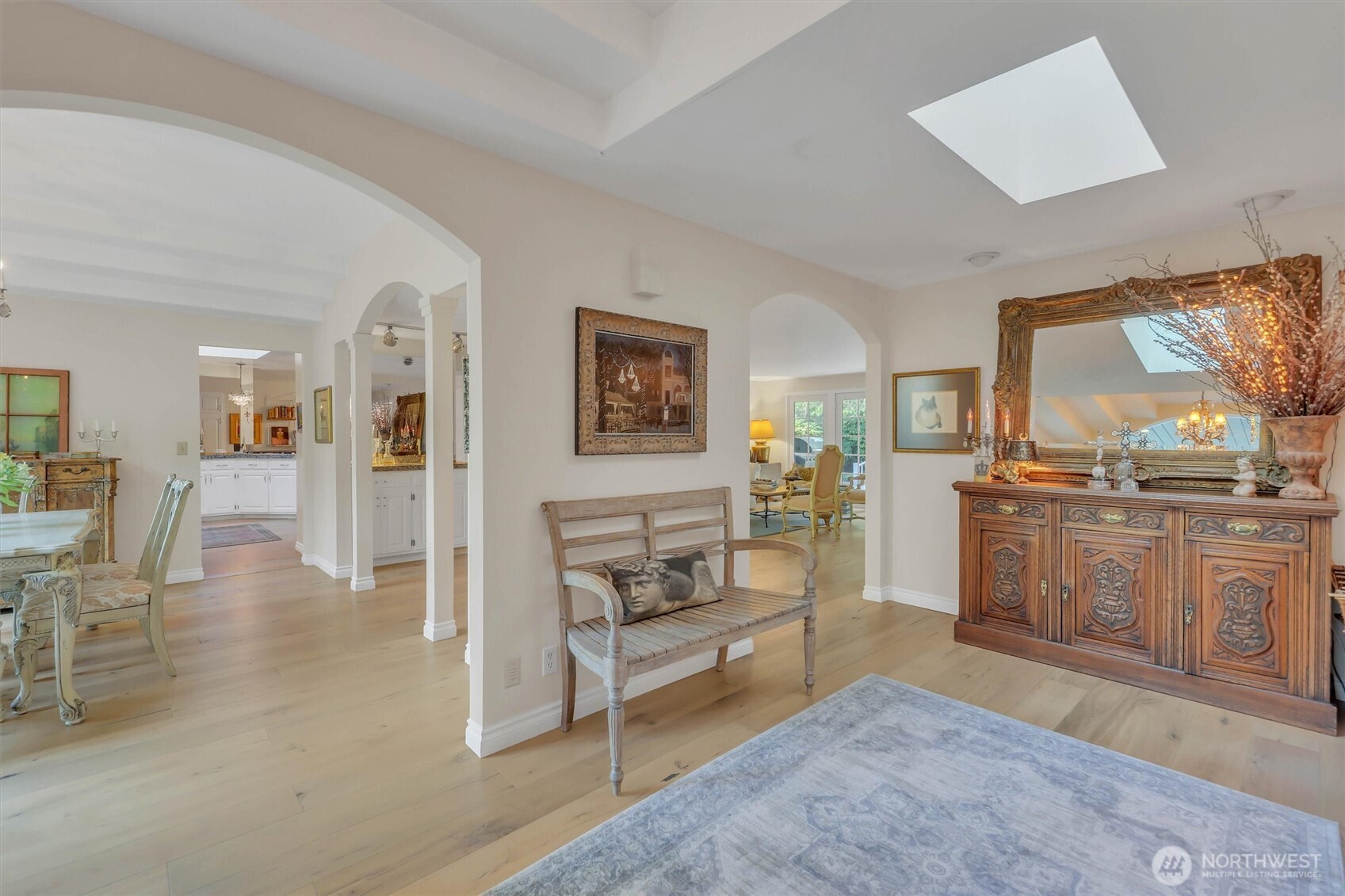 Turn left from the foyer to the formal dining room.