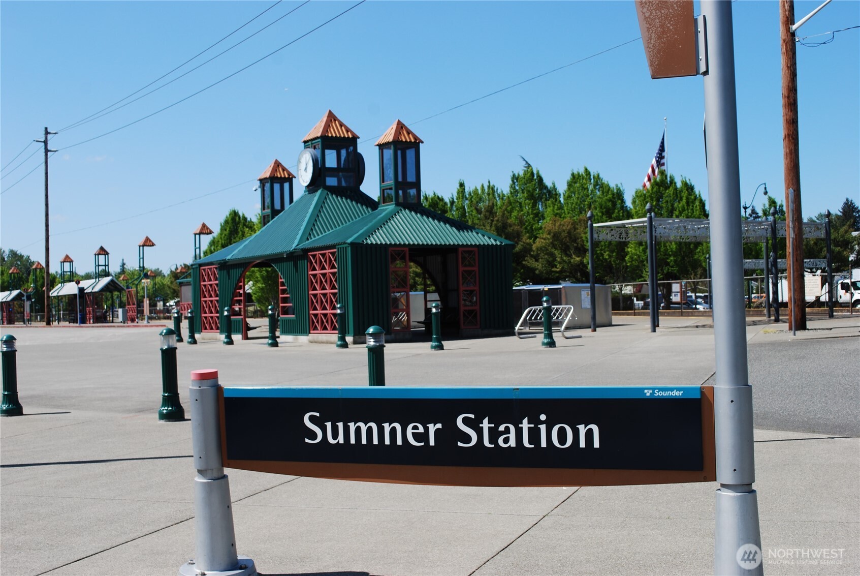 Catch the Sounder commuter train at the Sumner Station.