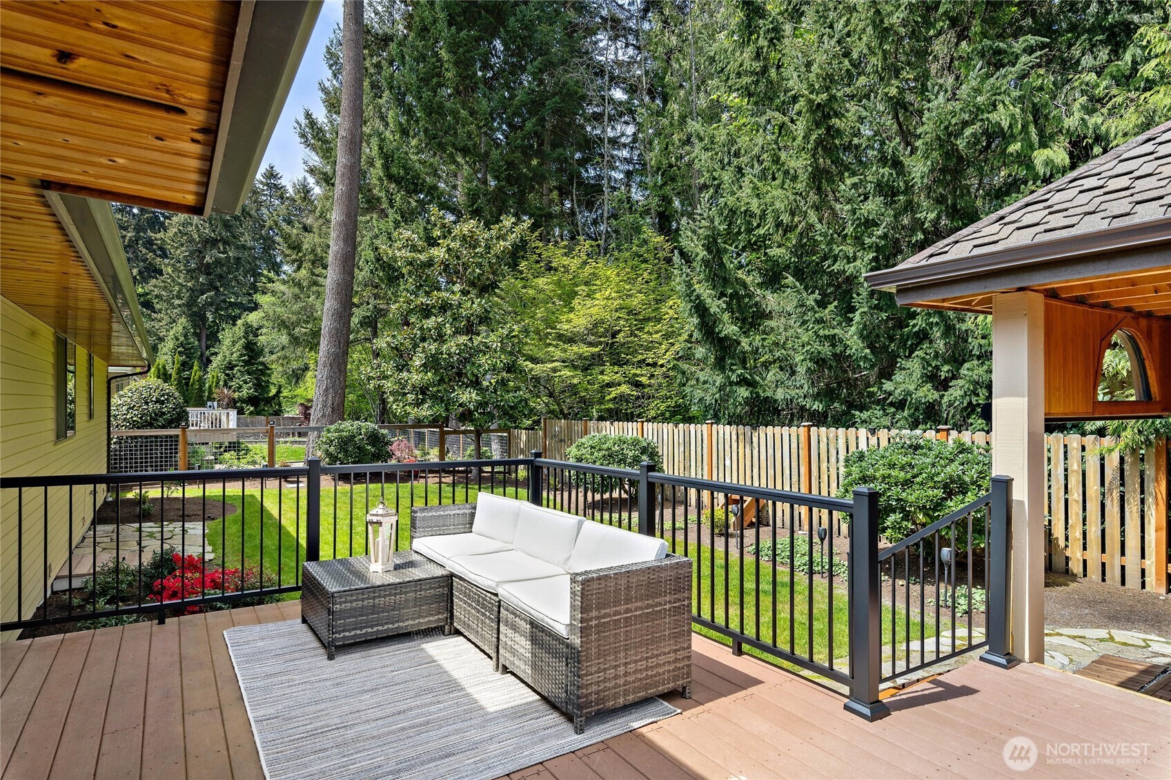 deck and back yard