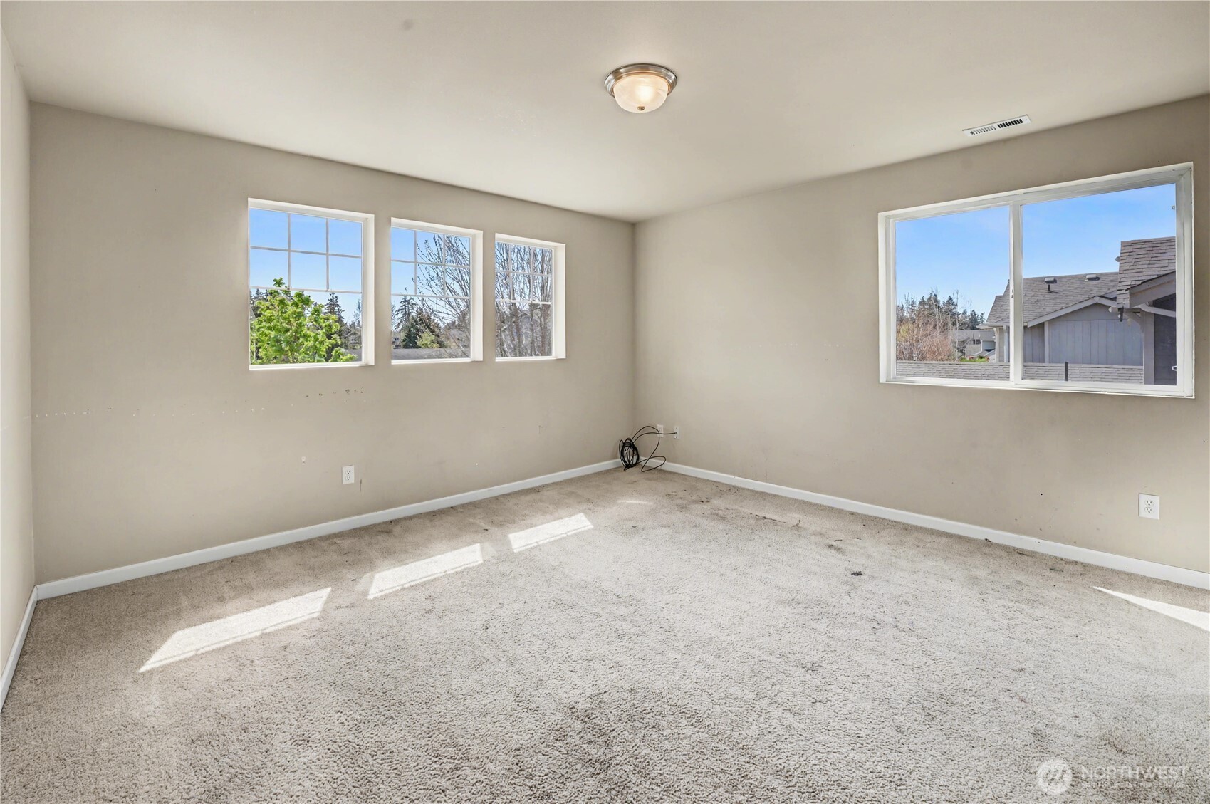 Bedroom located on upper level.