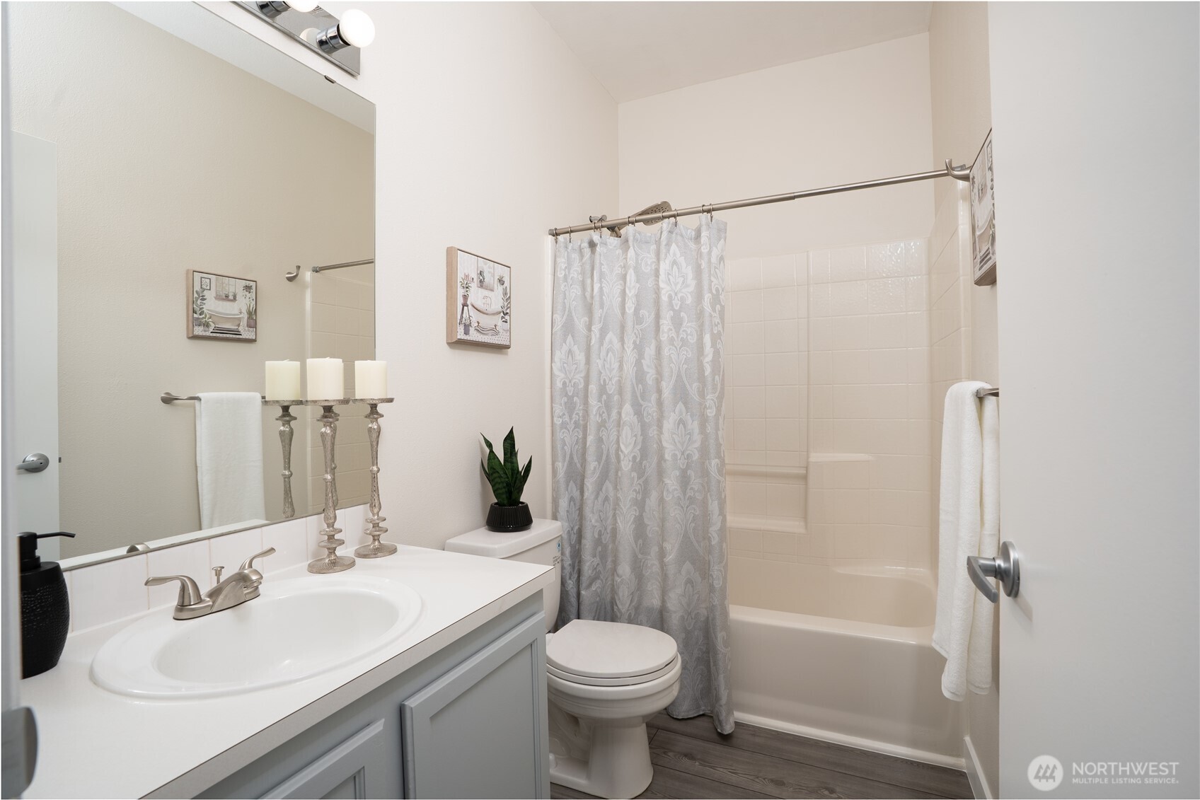 A full bathroom upstairs serves the second bedroom, providing comfort and convenience for guests or additional household use.