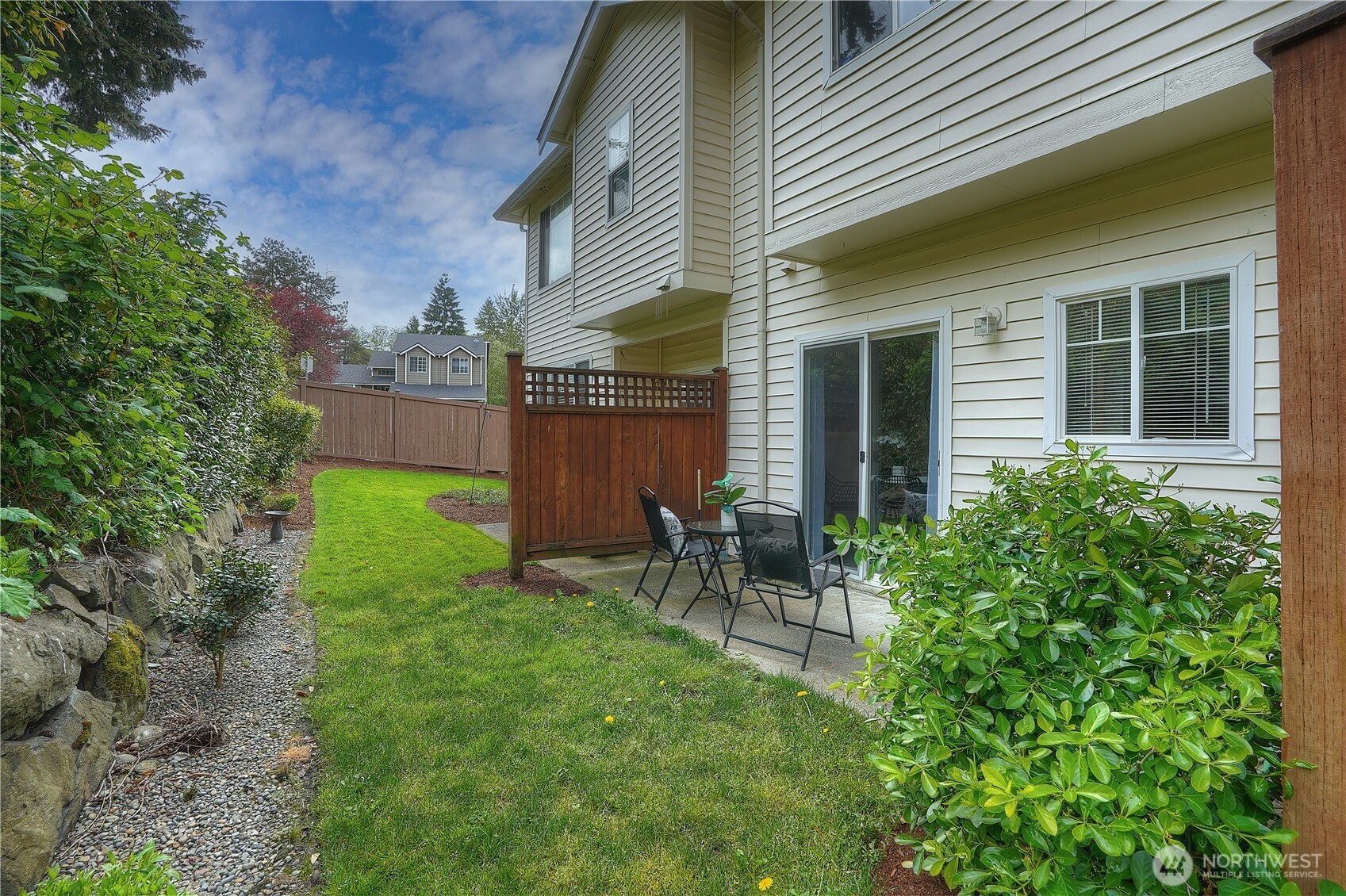 Enjoy your morning coffee or evening relaxation on your private patio.