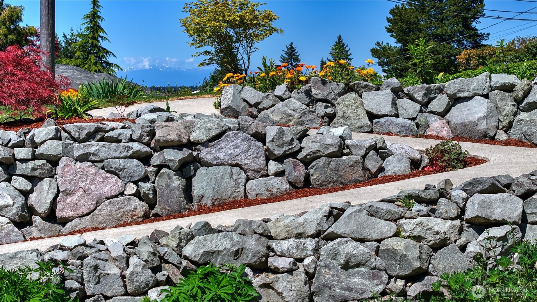 Notice Views of Olympics as you Approach the Front Entrance...