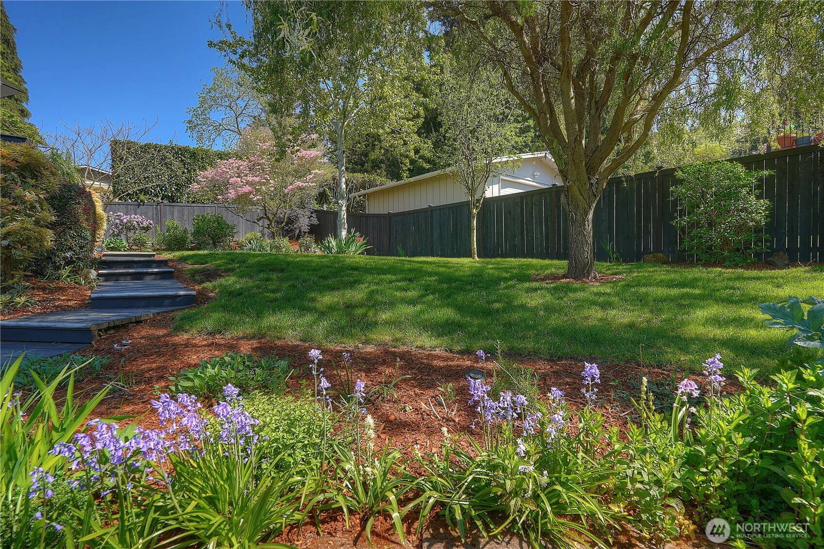 Yard & Beds are Mature & Easy Care...