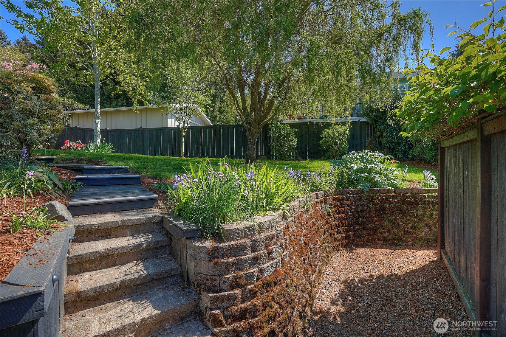 Unique Block Work Entrance into Back Yard from Guest Driveway Parking...