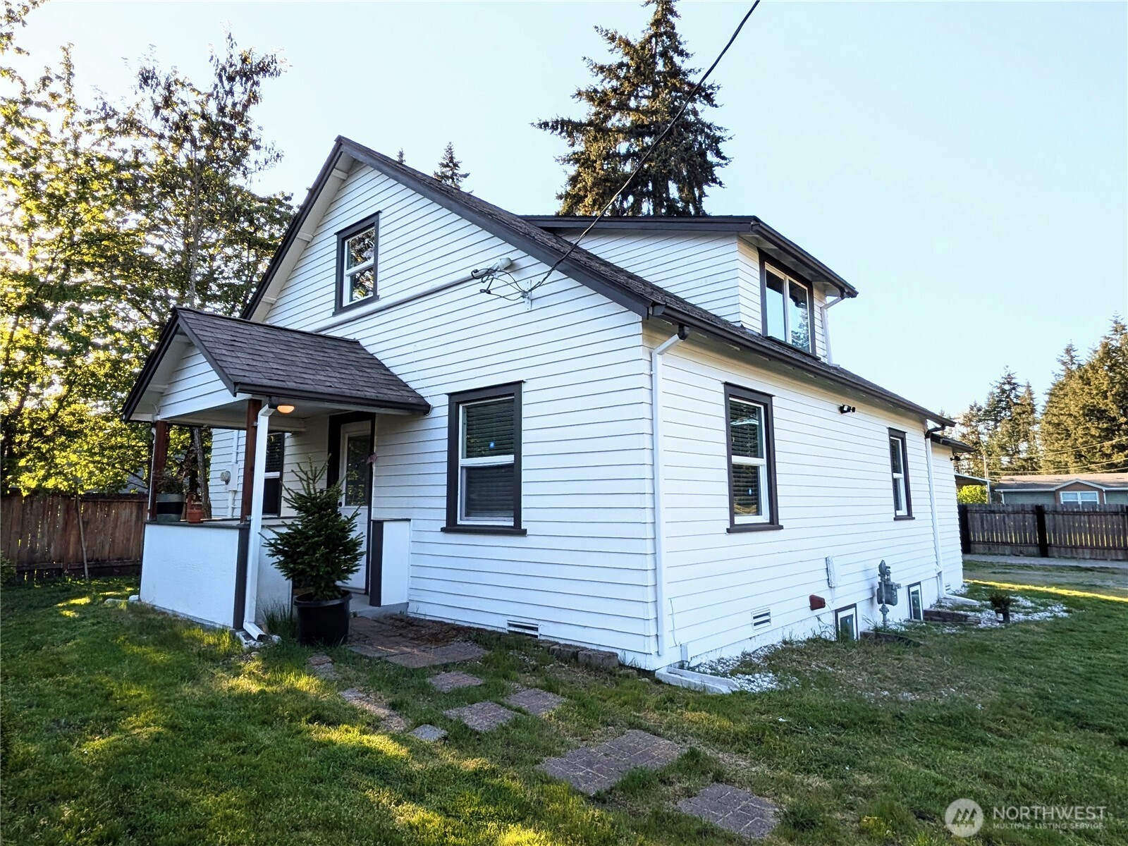 Front and side of home