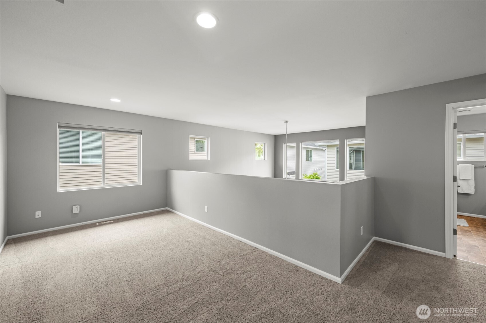 View of Living Room from Loft