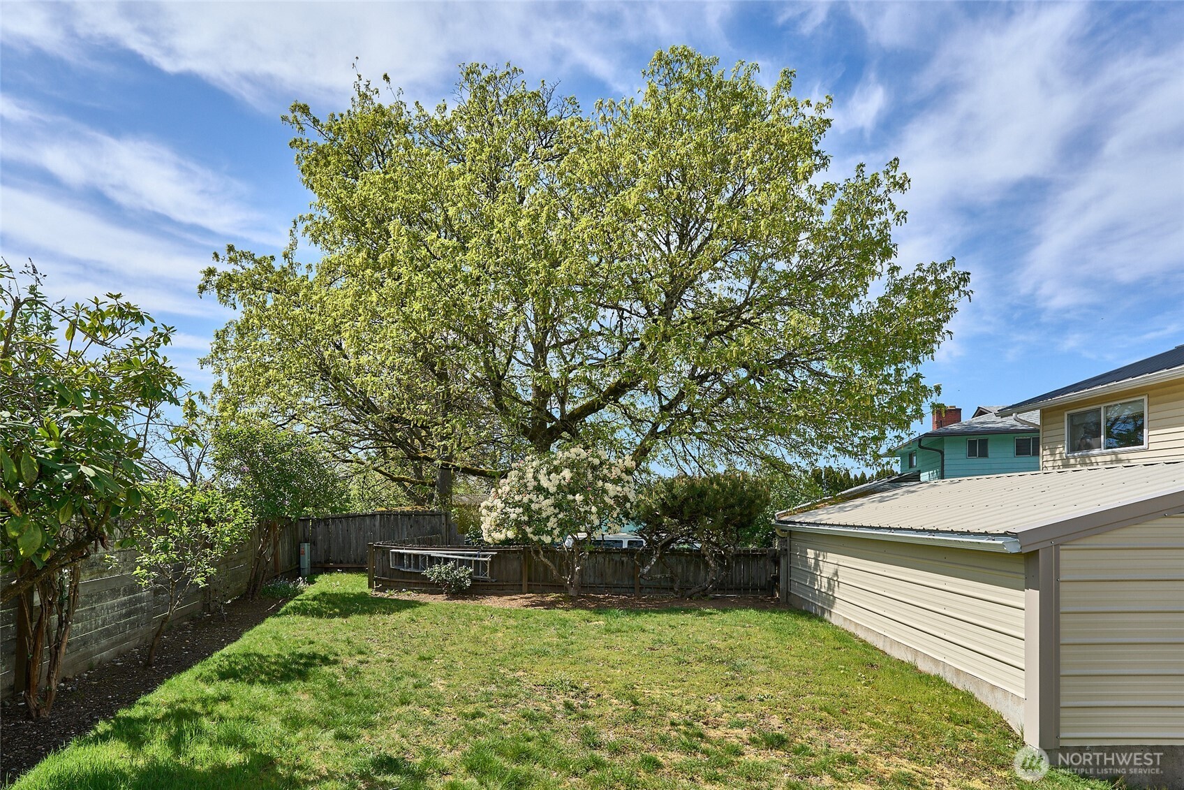 Another View of the Fully Fenced Large Backyard.