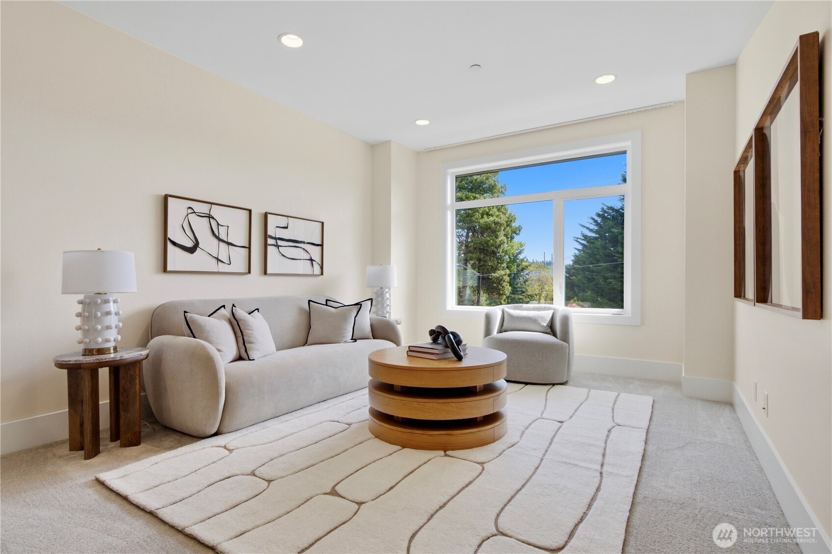 Upper level versatile loft space—perfect for work, play, or relaxation.