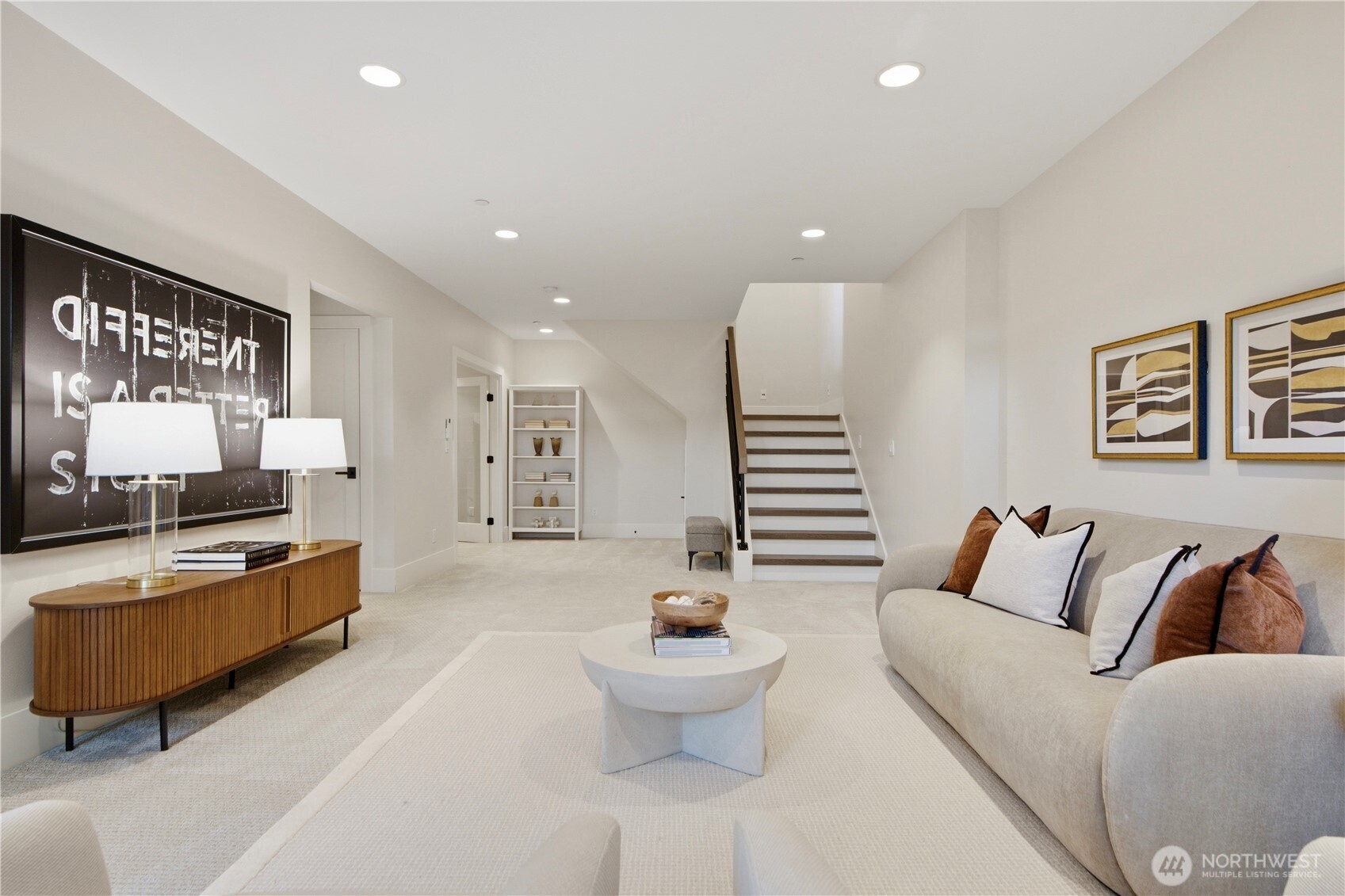 Fully finished lower level designed for independent living