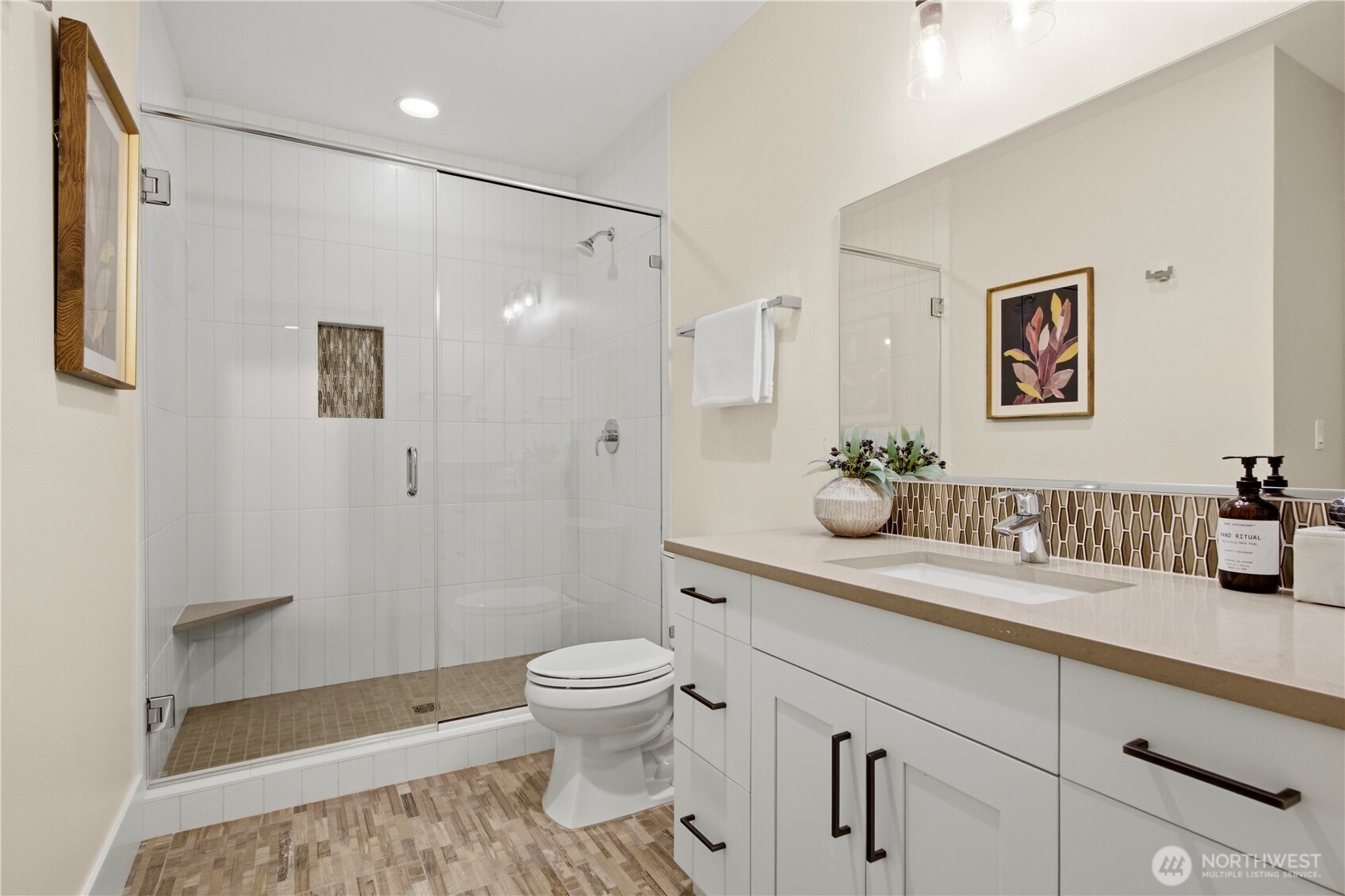 Conveniently located lower level bathroom
