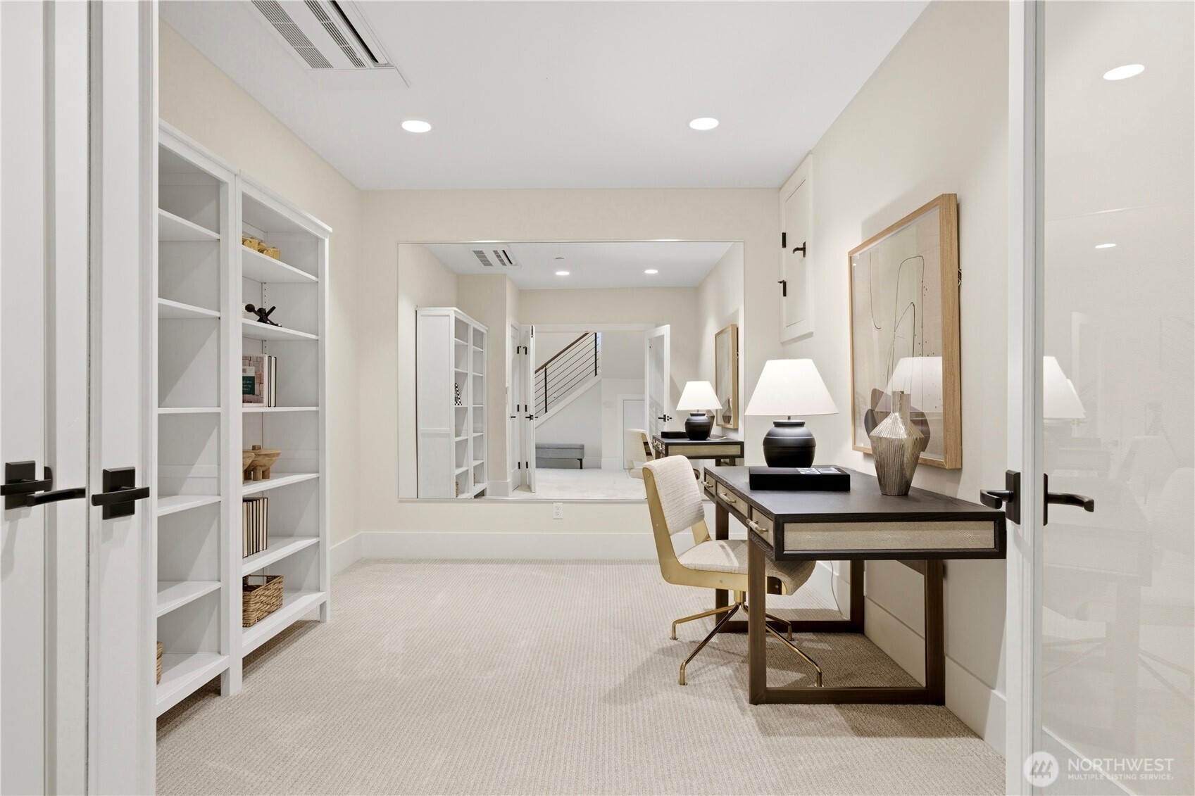 Dedicated exercise room for at-home wellness or a flex room!