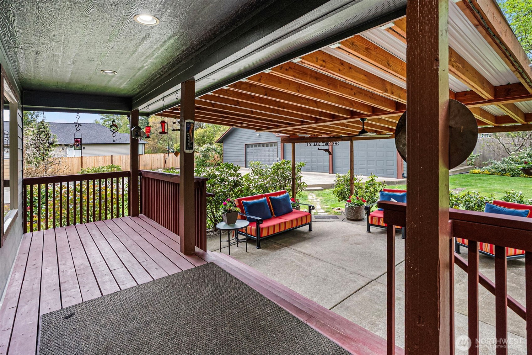 Deck off of Great room leading to patio