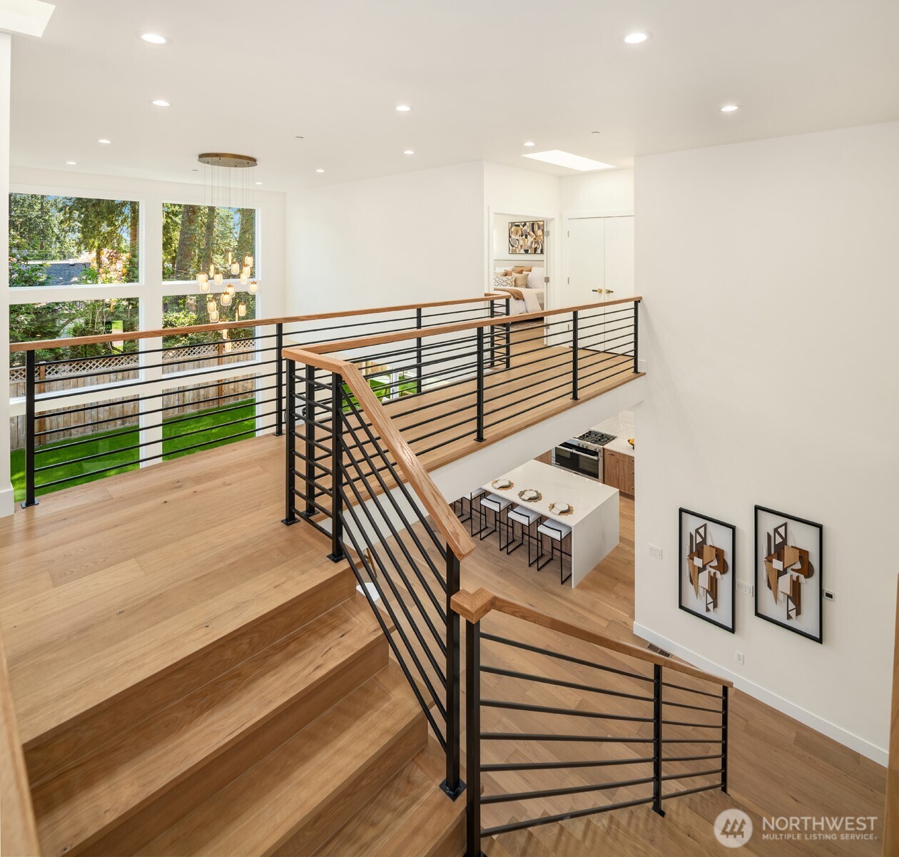 Hardwood floor throughout the home, no carpet at all!